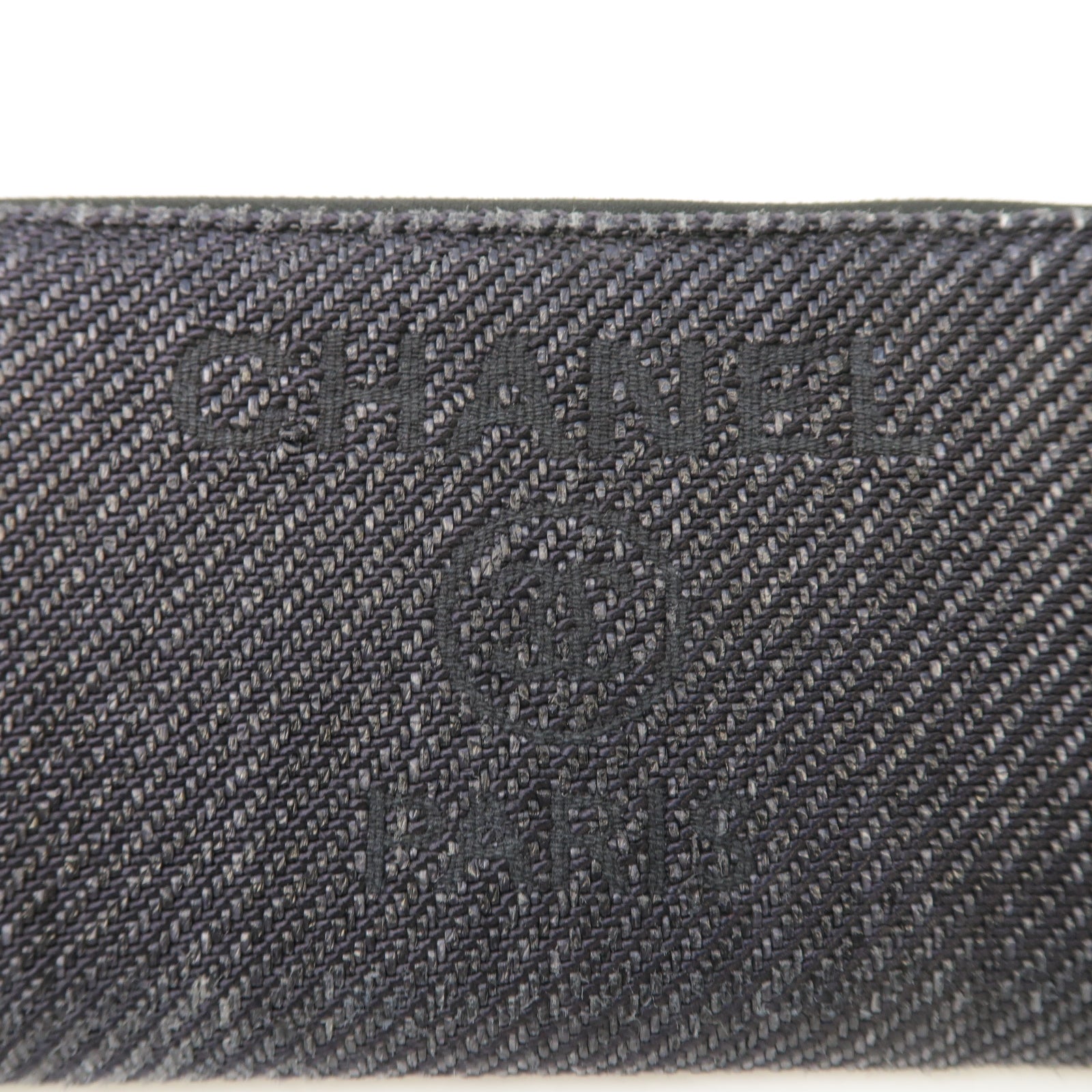 CHANEL 帆布Long Wallet金扣長錢包黑色