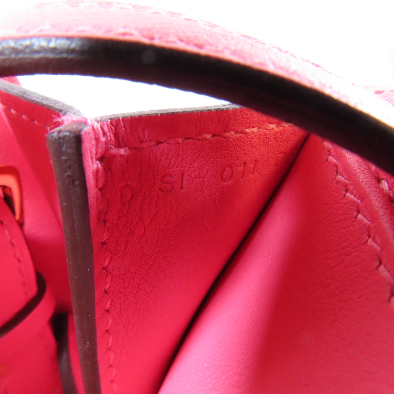 HERMES 【激減優惠】Swift皮革Mini Halzan金扣手挽肩背兩用袋Rose Azalee杜鵑粉紅色