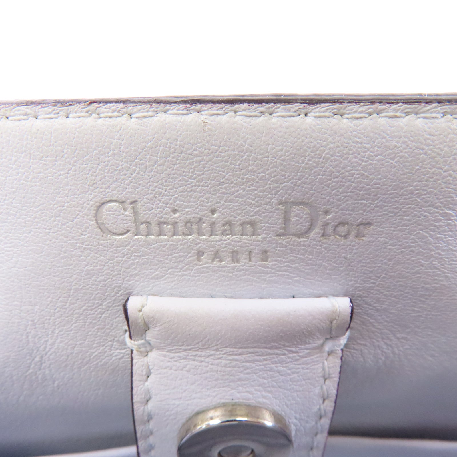 Dior 牛皮皮革2 Way Shoulder銀扣手挽肩背兩用袋粉紅色