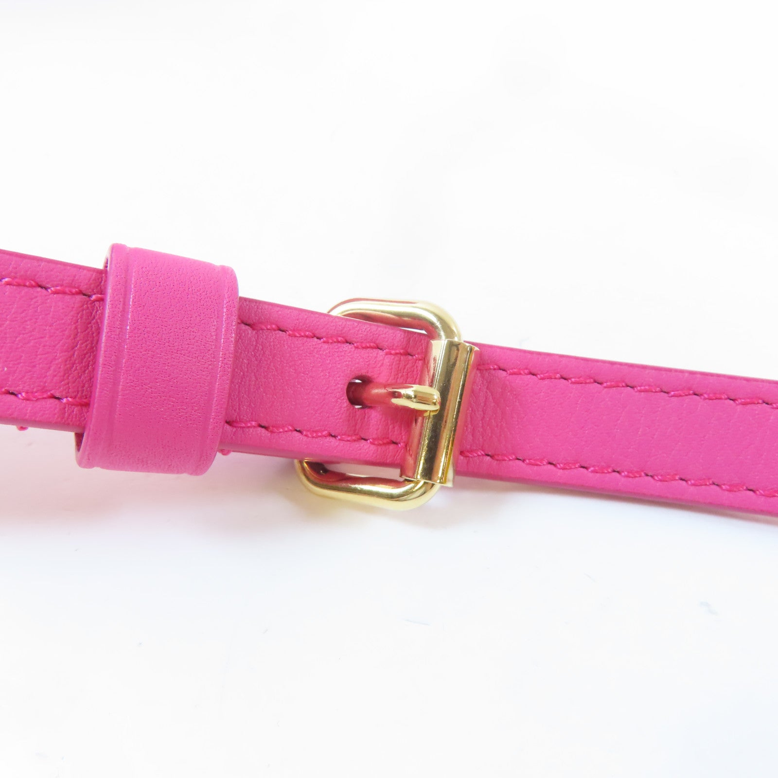 LOUIS VUITTON 牛皮皮革Speedy Bandouliere 20金扣手挽肩背兩用袋粉紅色