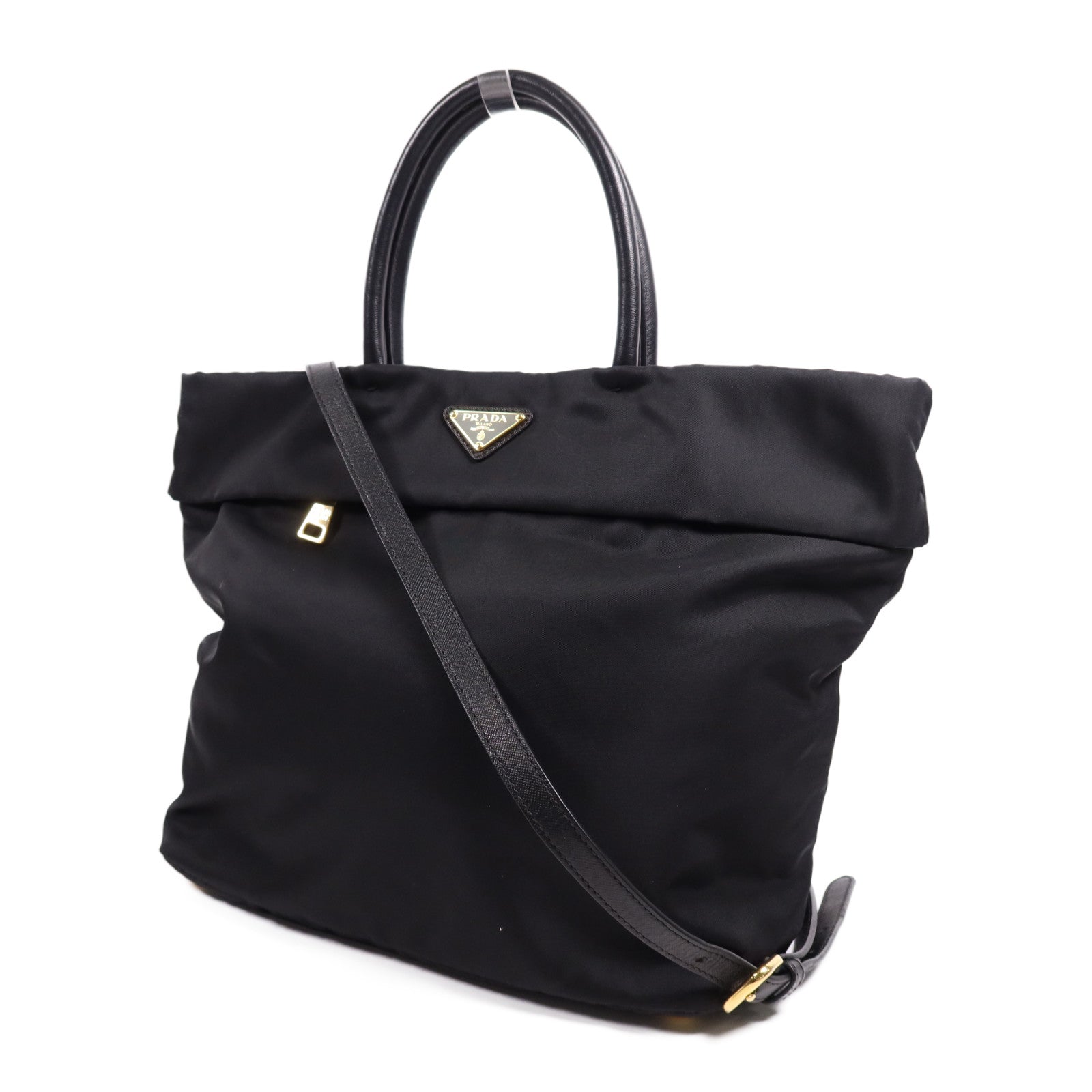 PRADA 尼龍2 Way Shoulder Bag金扣手挽肩背兩用袋