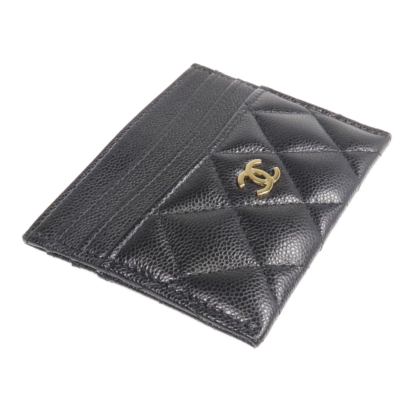 CHANEL 牛皮皮革Card Holder金扣卡片套