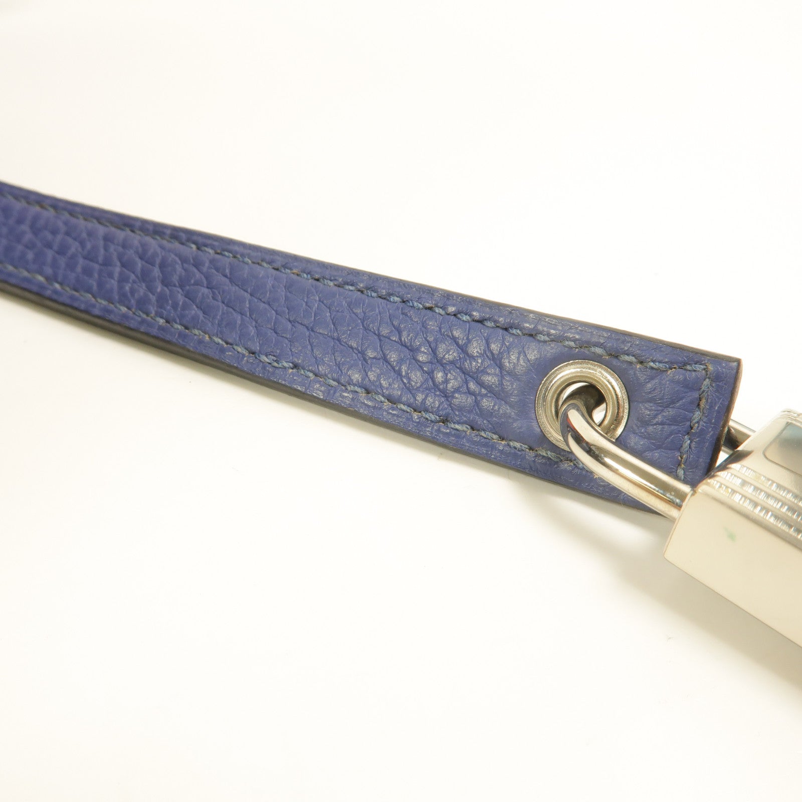 HERMES Clemence皮革Picotin MM手挽袋Bleu Brighton/Capucine