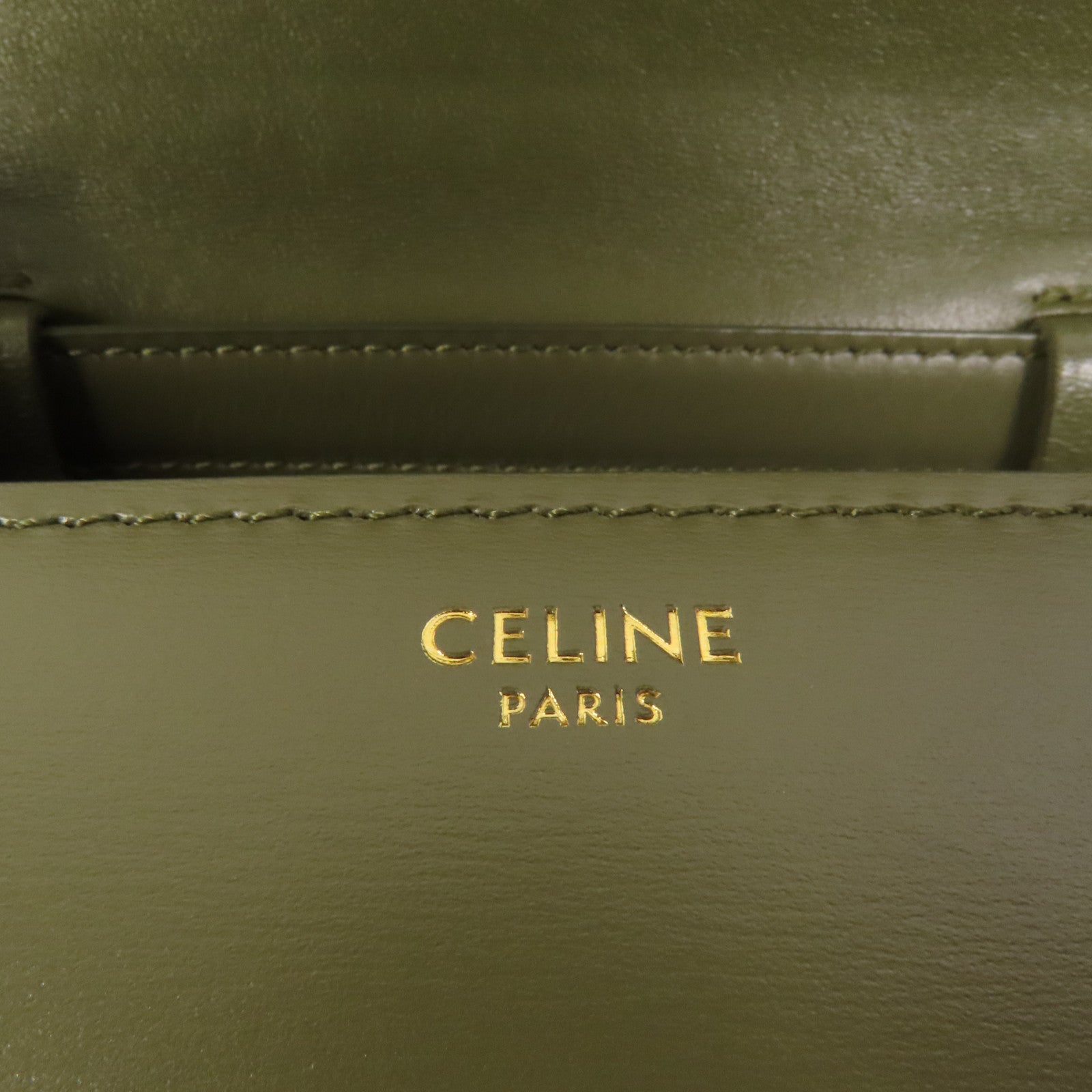 CELINE 牛皮皮革Mini Classic Box金扣肩背袋