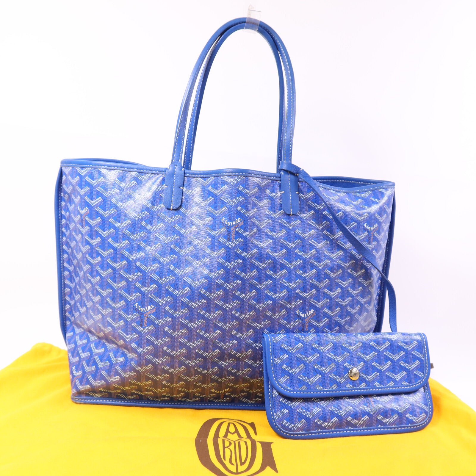 GOYARD 【激減優惠】塗層帆布Anjou PM銀扣手挽袋