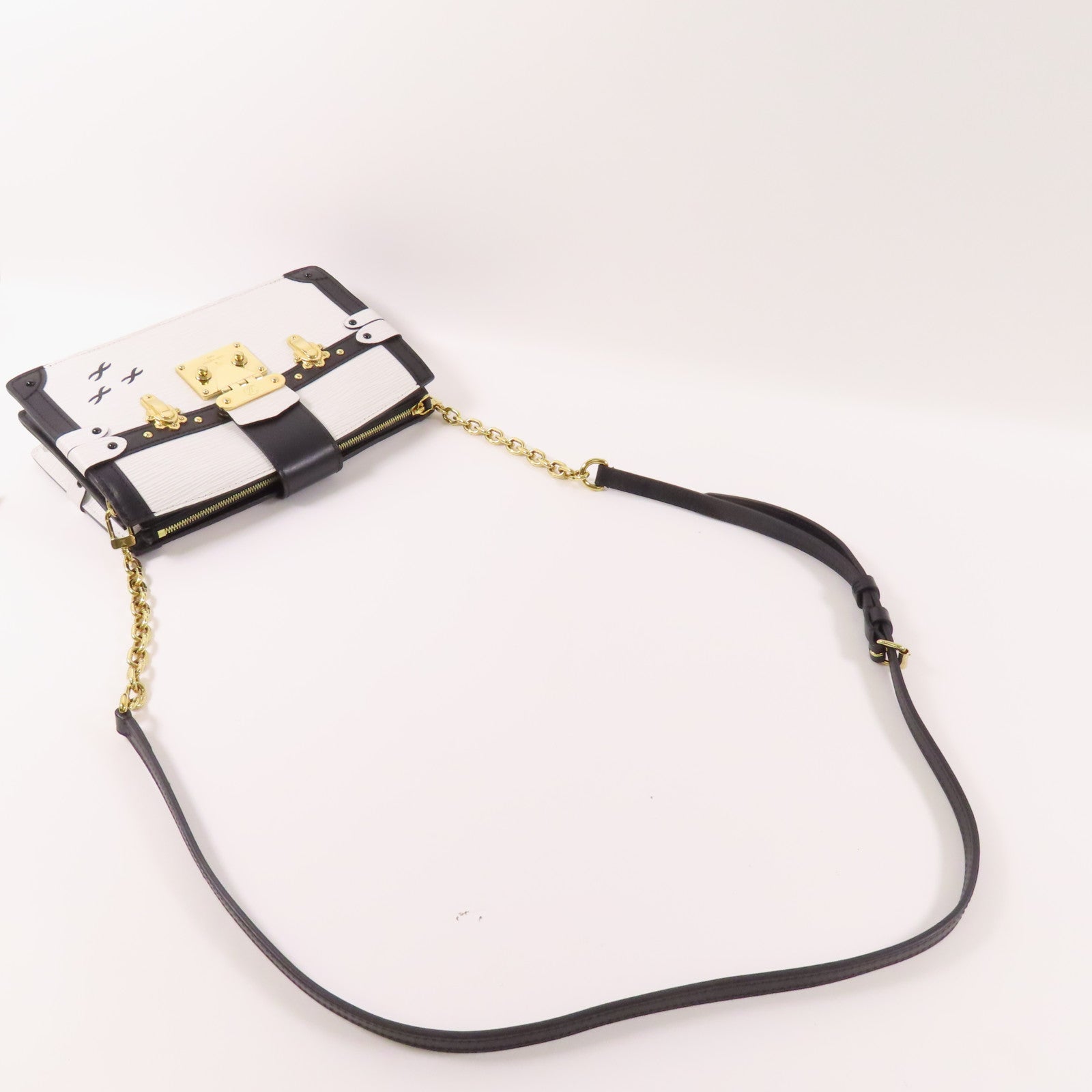 LOUIS VUITTON Epi Trunk Clutch金扣肩背袋