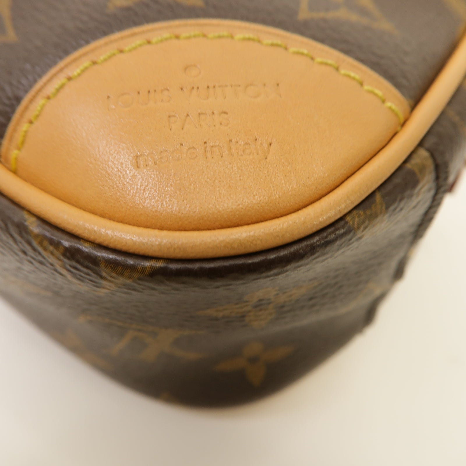 LOUIS VUITTON Monogram Deauville Mini Shoulder Bag金扣肩背袋啡色