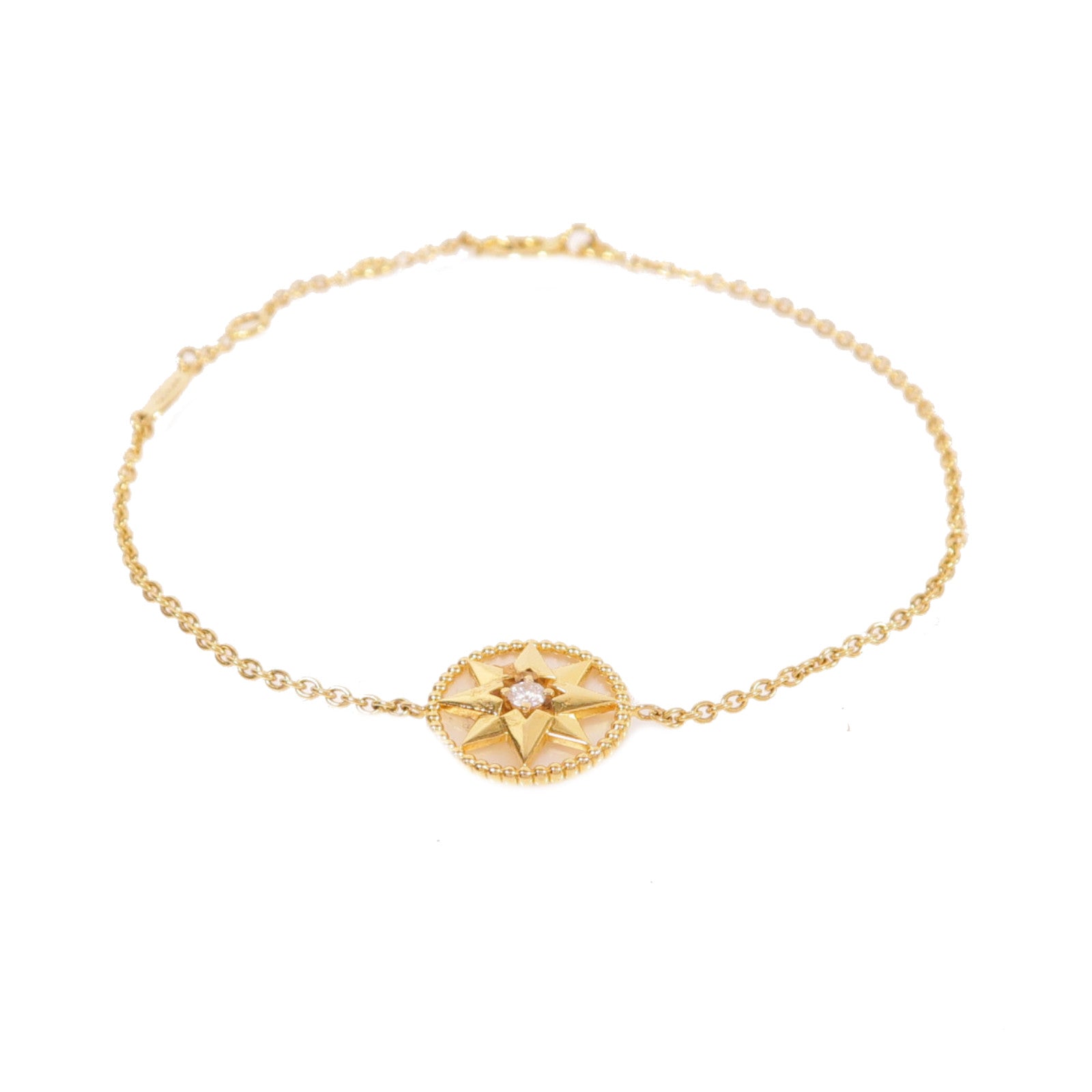 Dior 18K金/貝殼Rose Des Vents手鏈