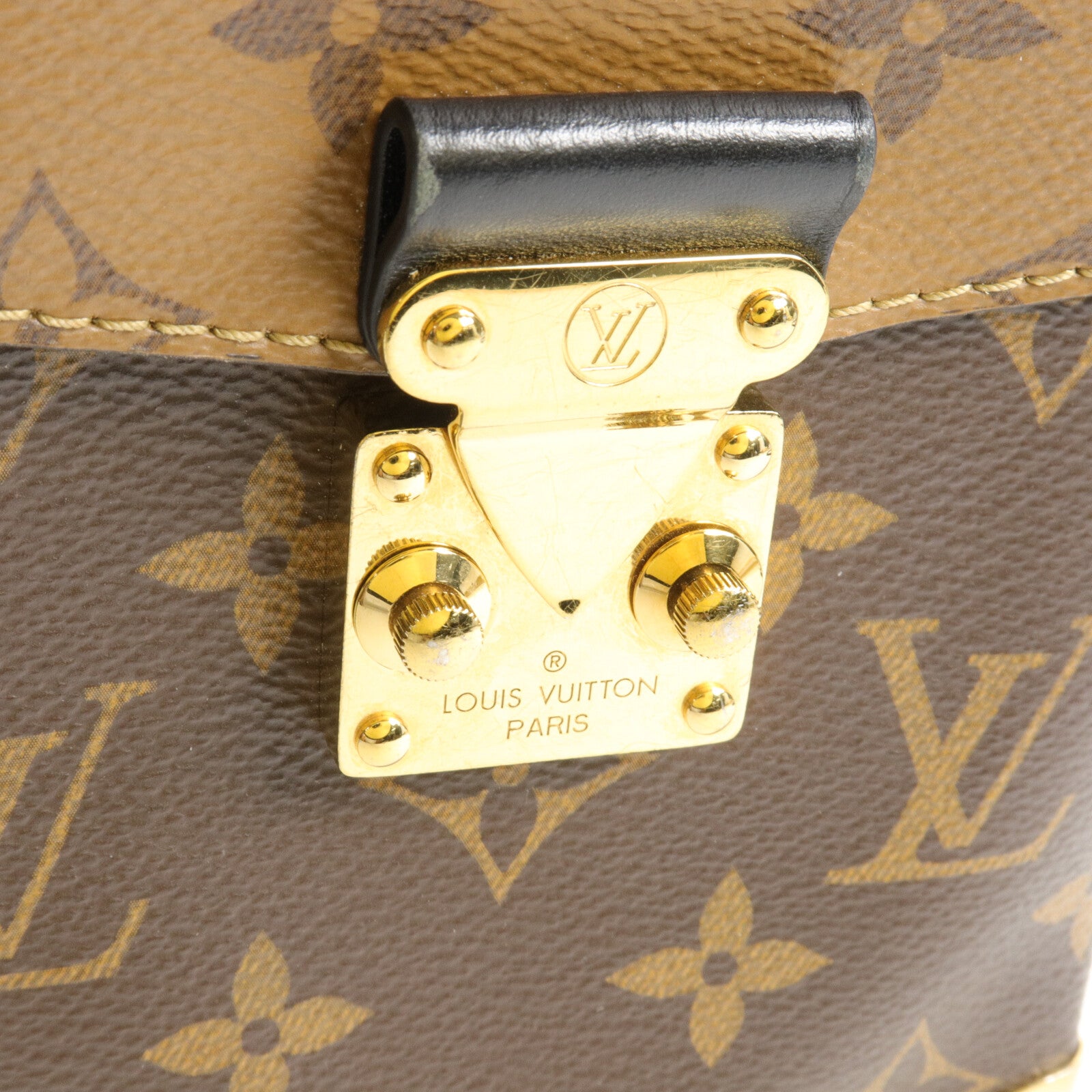 LOUIS VUITTON Monogram/Monogram Reverse Camera Box鏈帶手挽肩背兩用袋