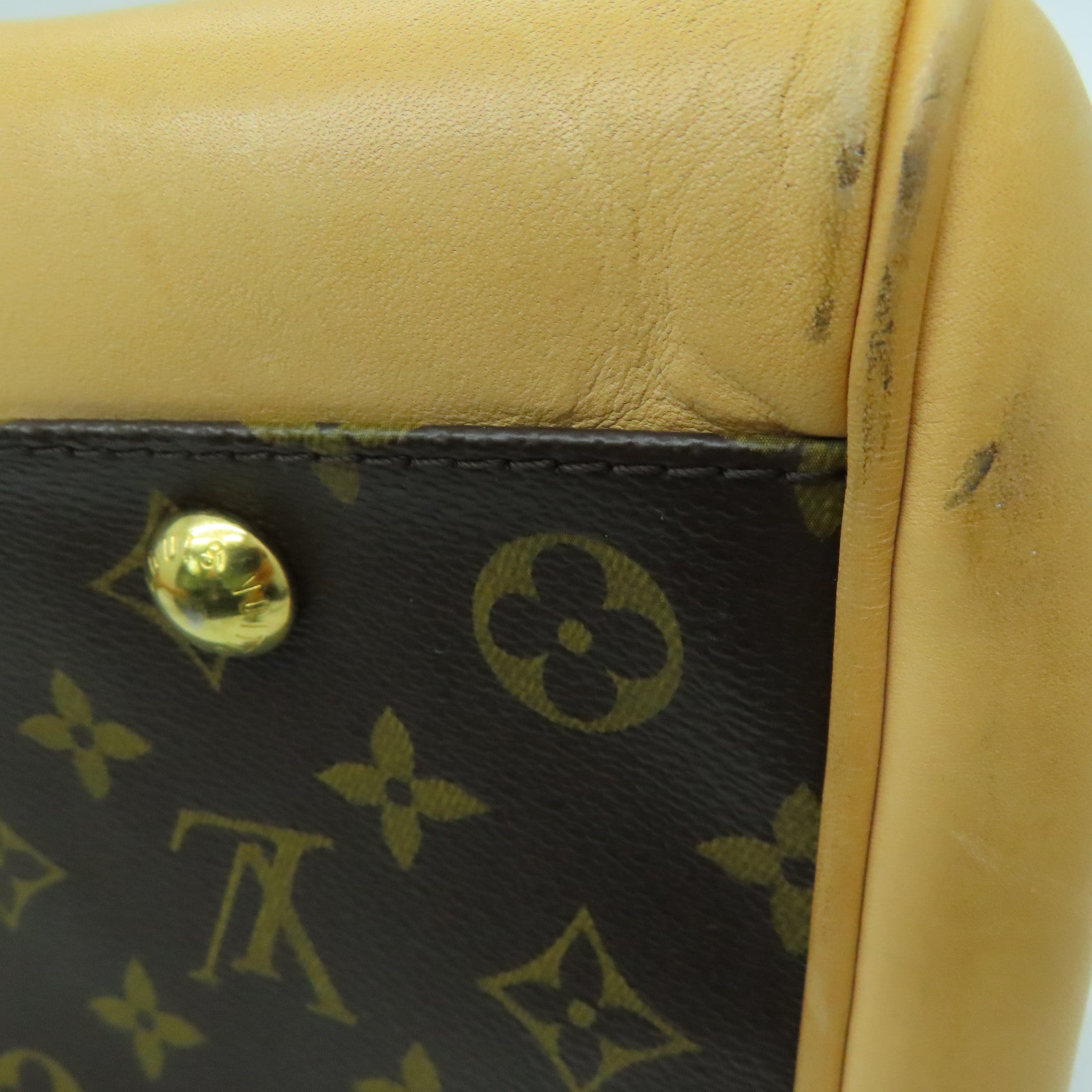 LOUIS VUITTON Monogram Beverly GM金扣手挽袋/肩背袋啡色