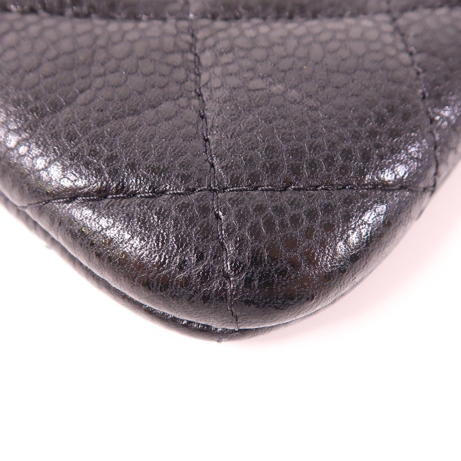 CHANEL 牛皮皮革Pouch金扣手拿包