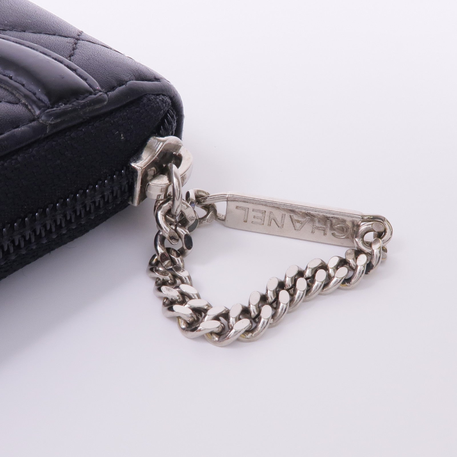 CHANEL 牛皮皮革Cambon Long Wallet銀扣長錢包