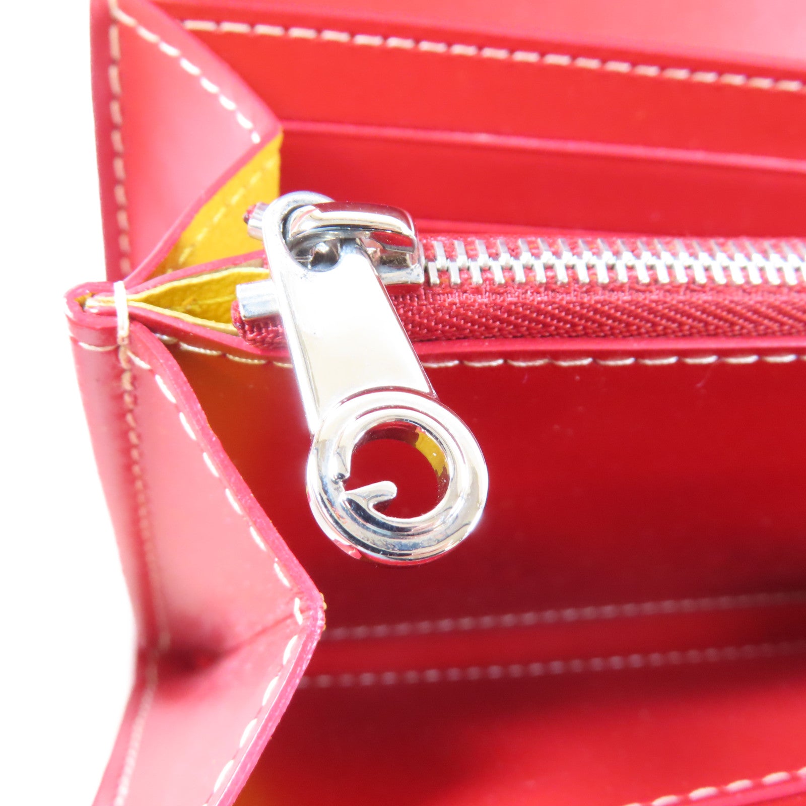 GOYARD 塗層帆布Fold Wallet銀扣長錢包紅色