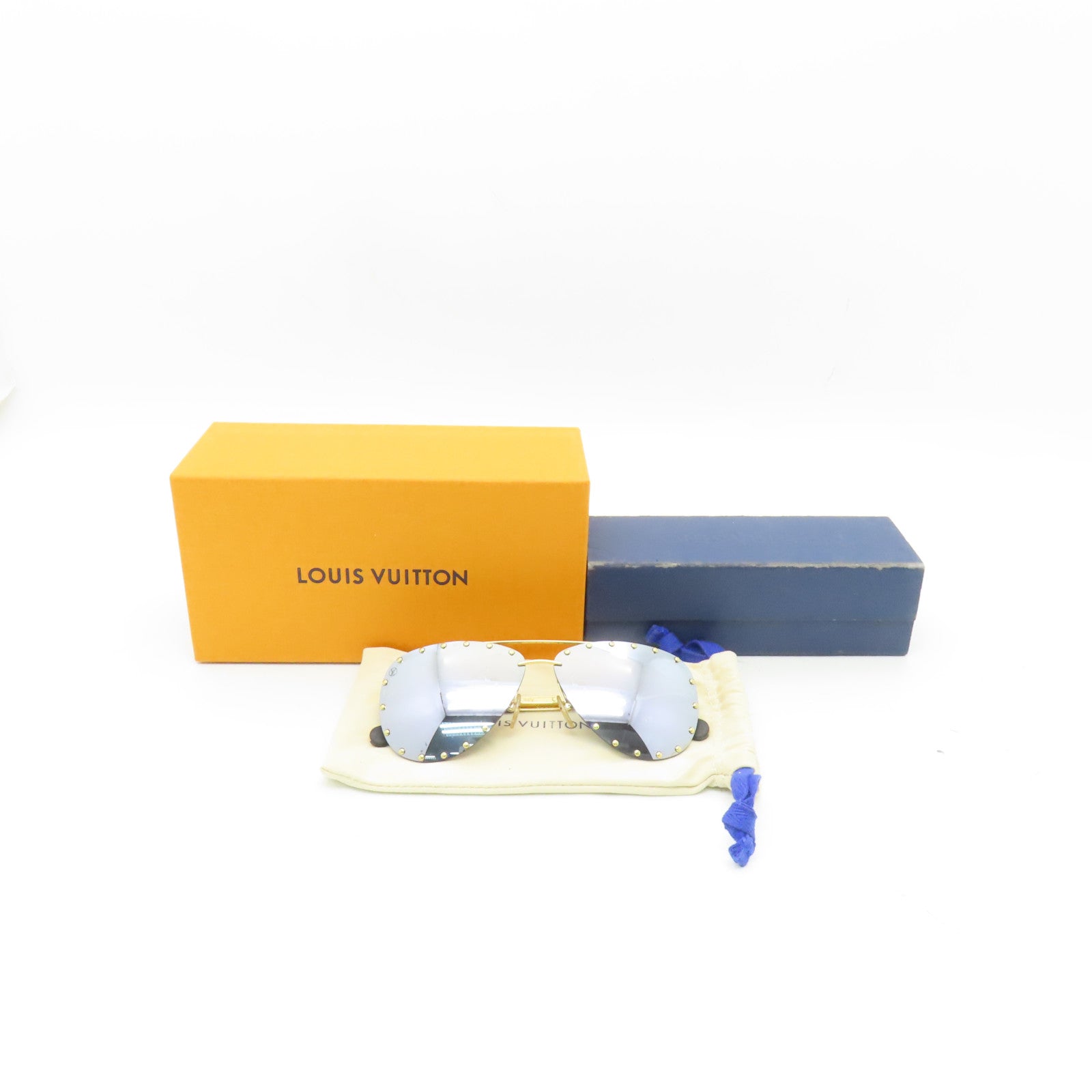 LOUIS VUITTON 【激減優惠】金屬Sunglasses金扣太陽眼鏡藍色