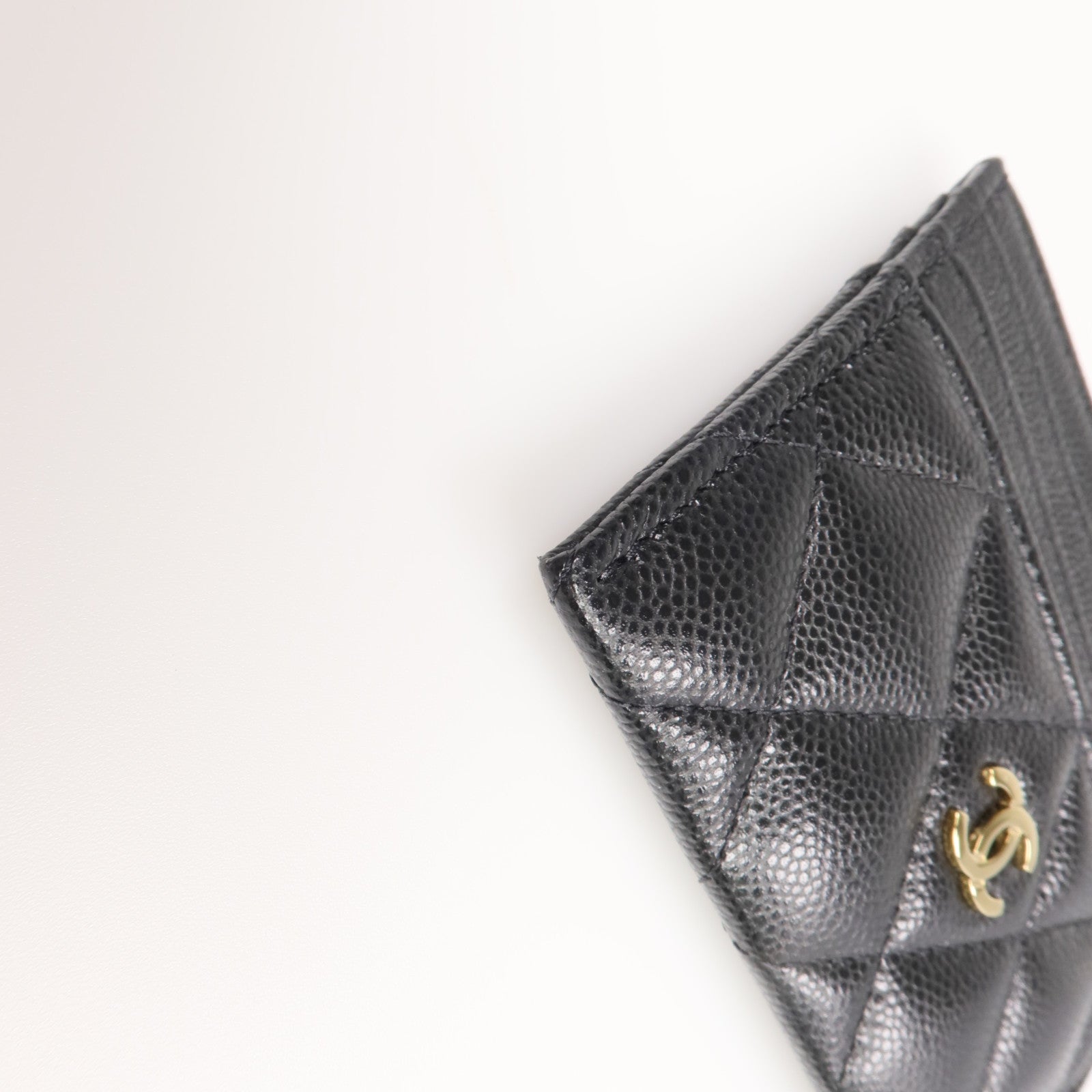 CHANEL 牛皮皮革Card Holder金扣卡片套