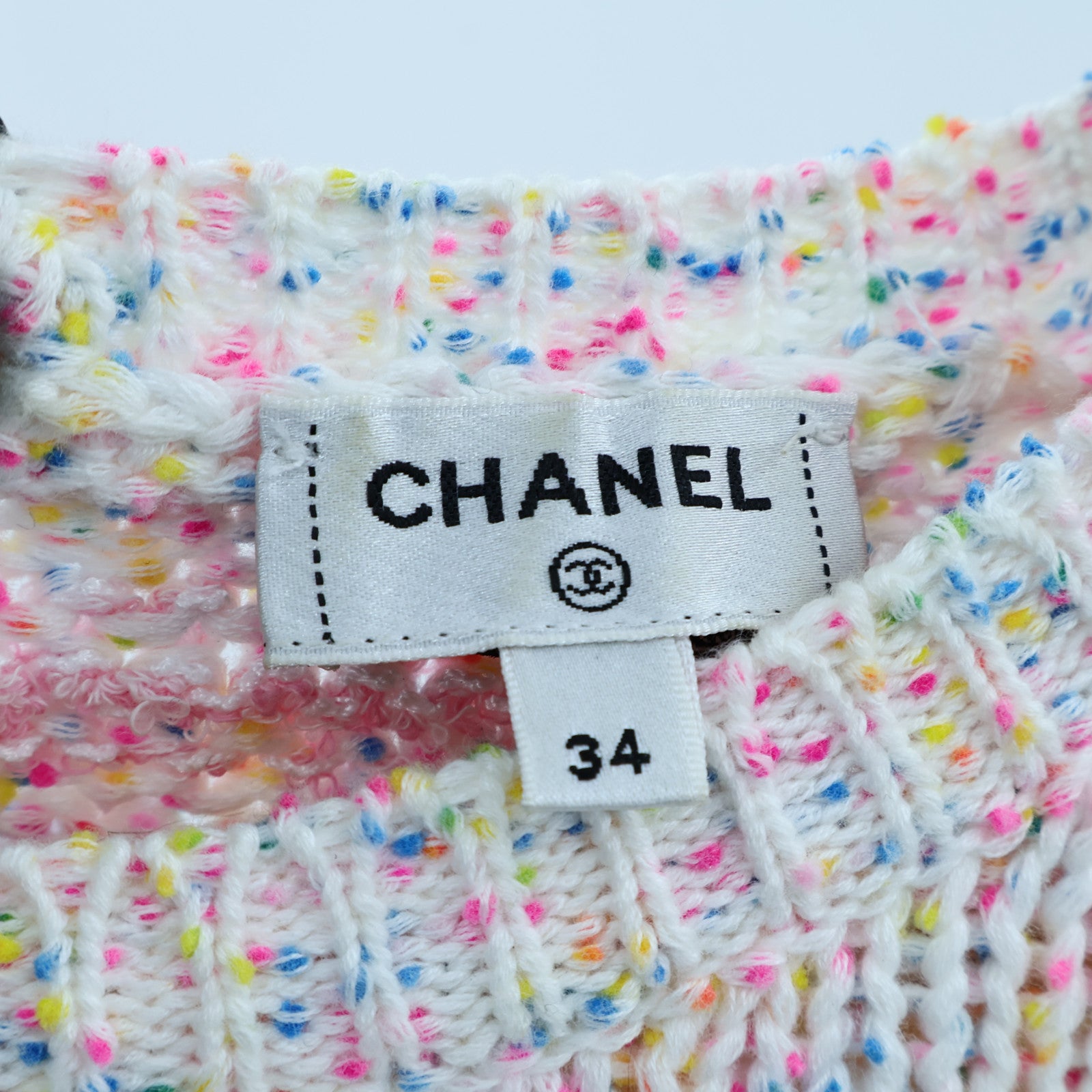 CHANEL Cotton/Polyester Look 20 Knit Top針織
