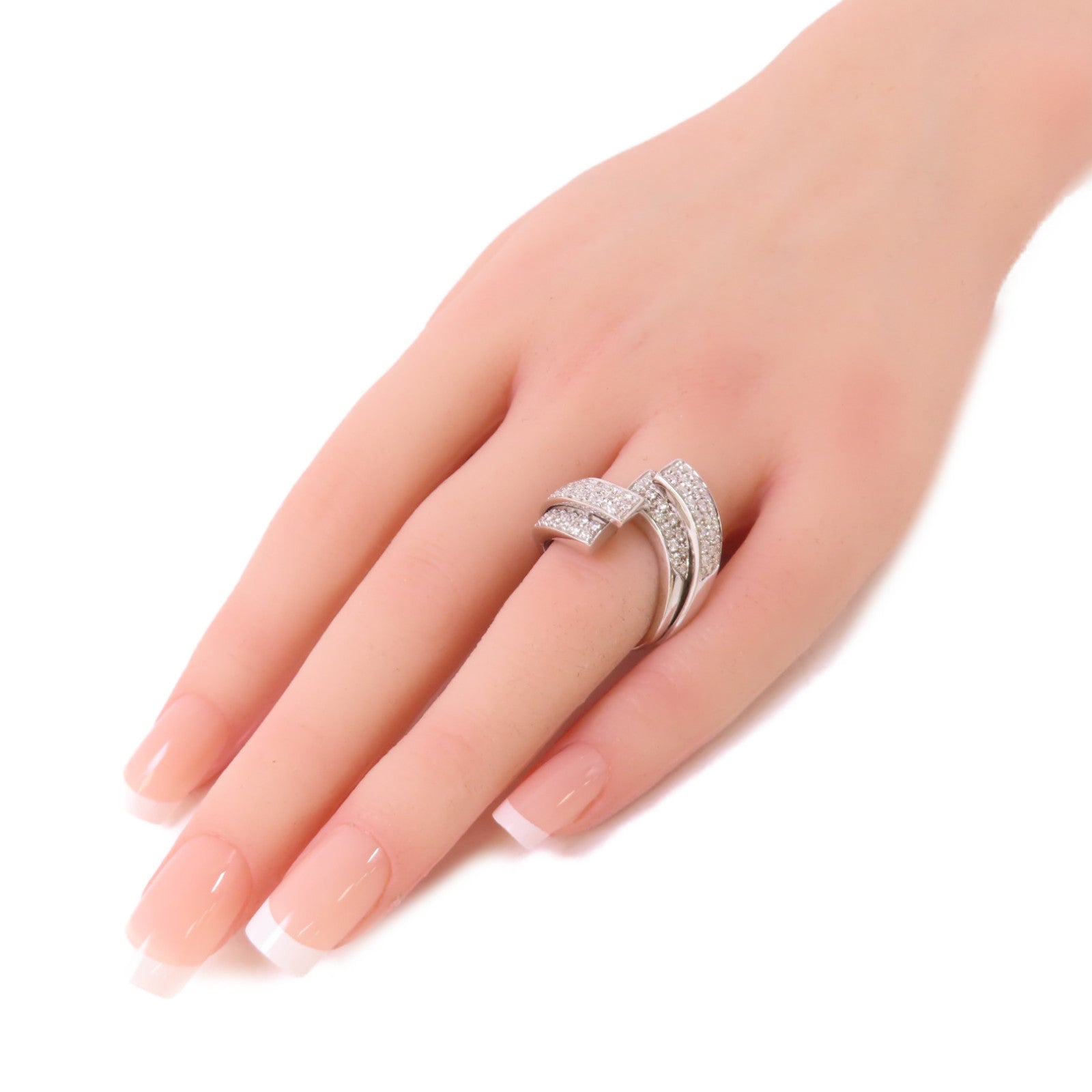 JEWELRY 18K白金/鑽石Diamond Ring戒指US#6.5