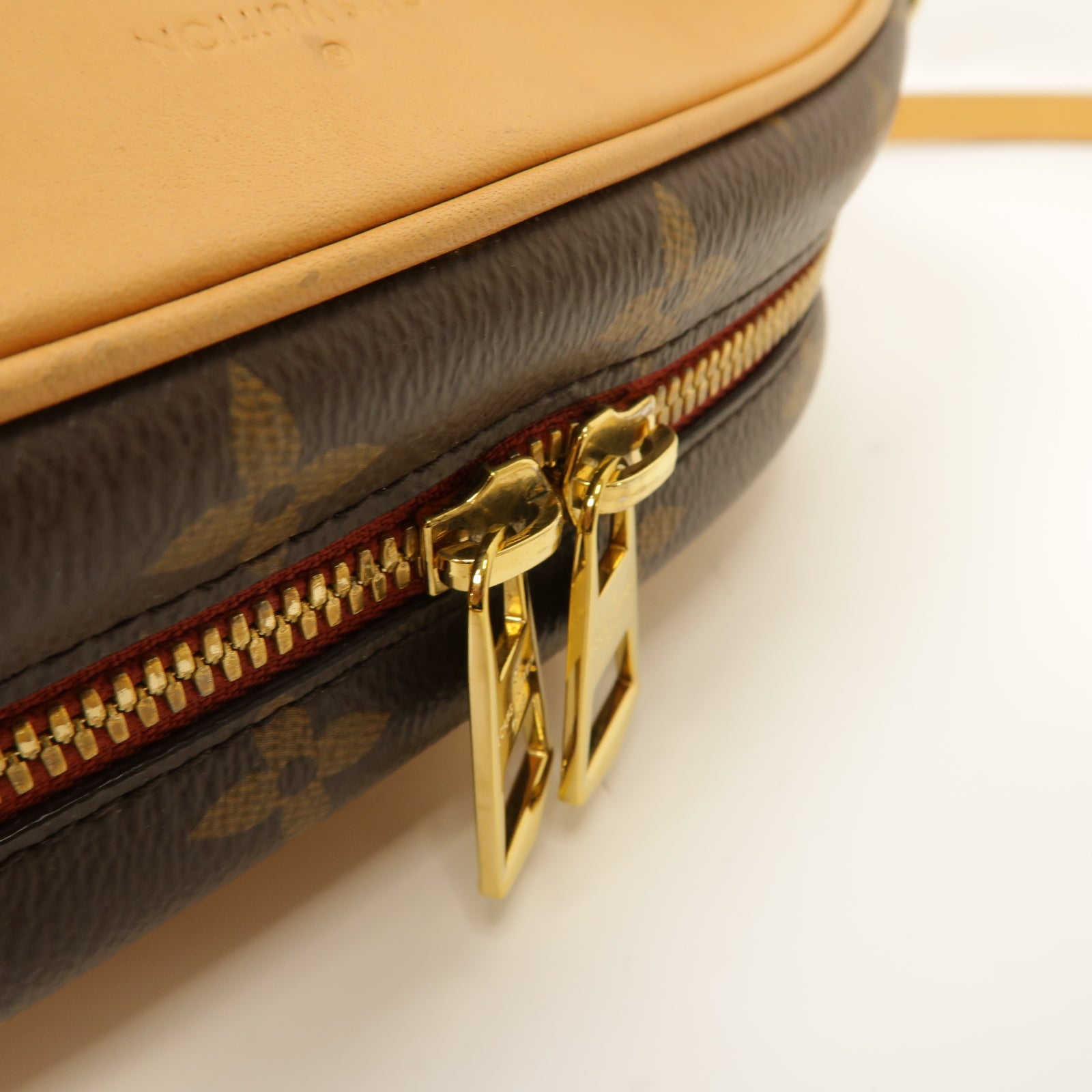 LOUIS VUITTON Monogram Deauville Mini Shoulder Bag金扣肩背袋啡色