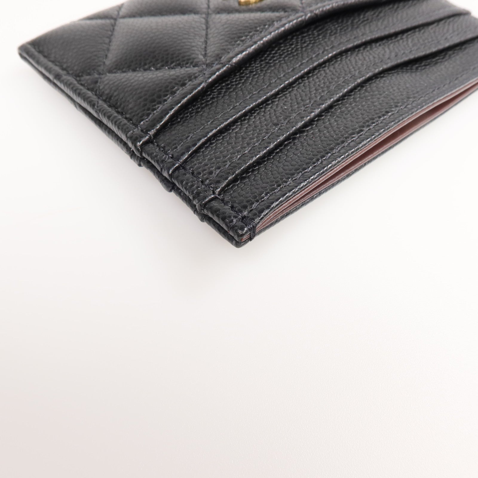 CHANEL 牛皮皮革Card Holder金扣卡片套