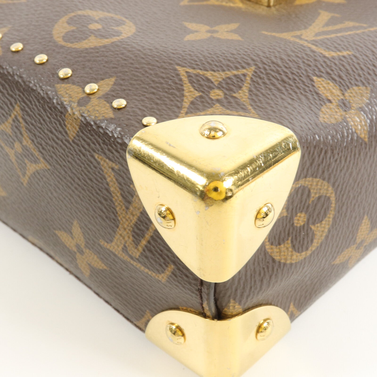 LOUIS VUITTON Monogram/Monogram Reverse Camera Box鏈帶手挽肩背兩用袋