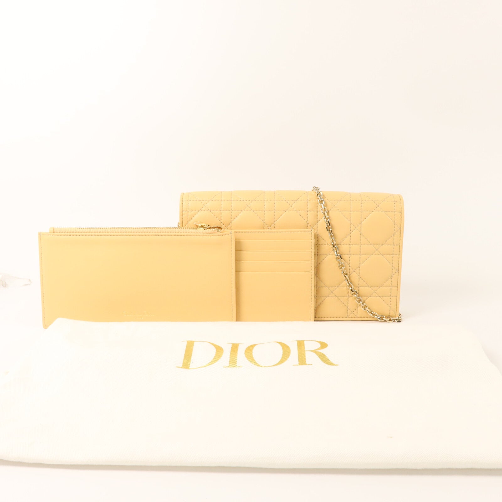Dior 羊皮皮革Lady Dior Pouch鏈帶肩背袋