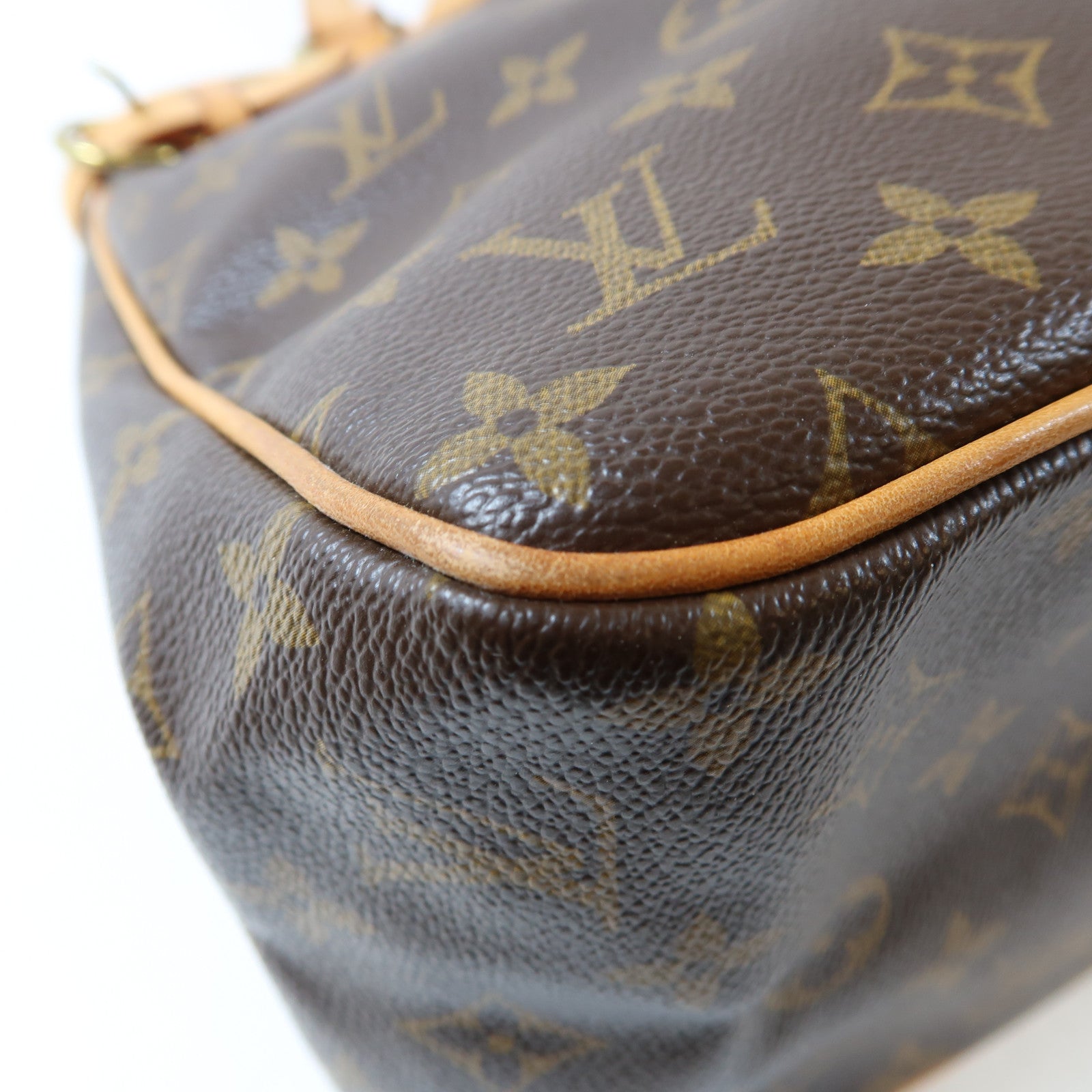 LOUIS VUITTON 【激減優惠】Monogram Batignolles Horizontal金扣肩背袋啡色