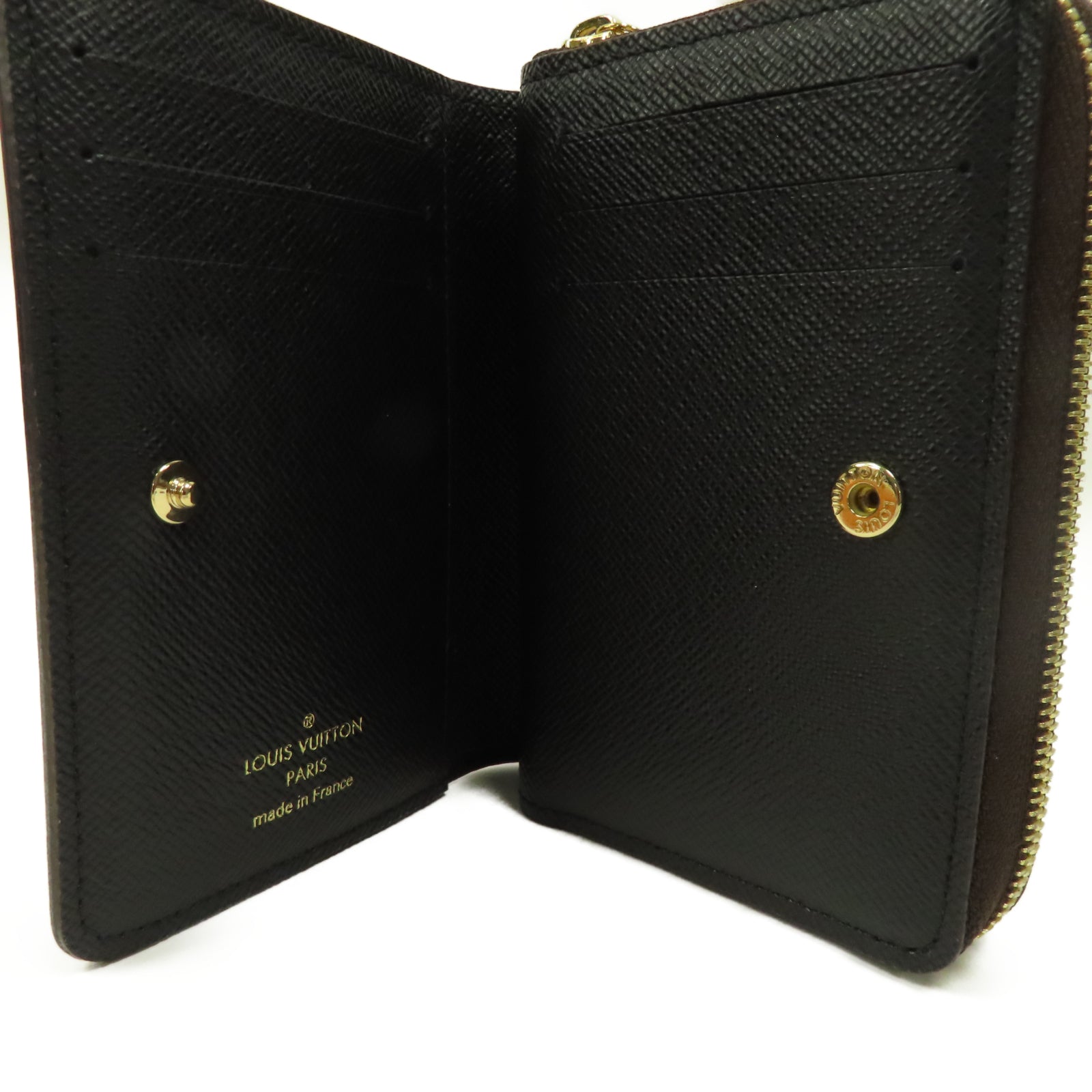 LOUIS VUITTON Monogram/Monogram Reverse Lou Wallet金扣錢包啡色