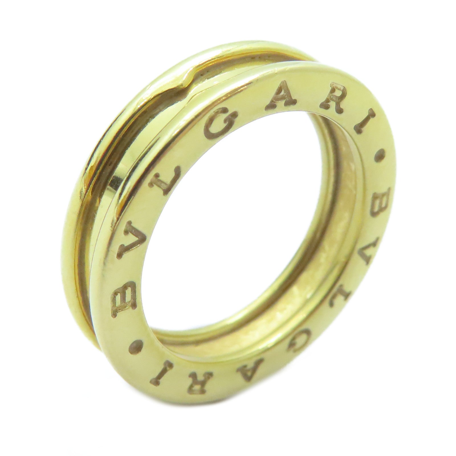 BVLGARI 18K黃金B-zero1 Ring XS金戒指BVLGARI#52/US#6