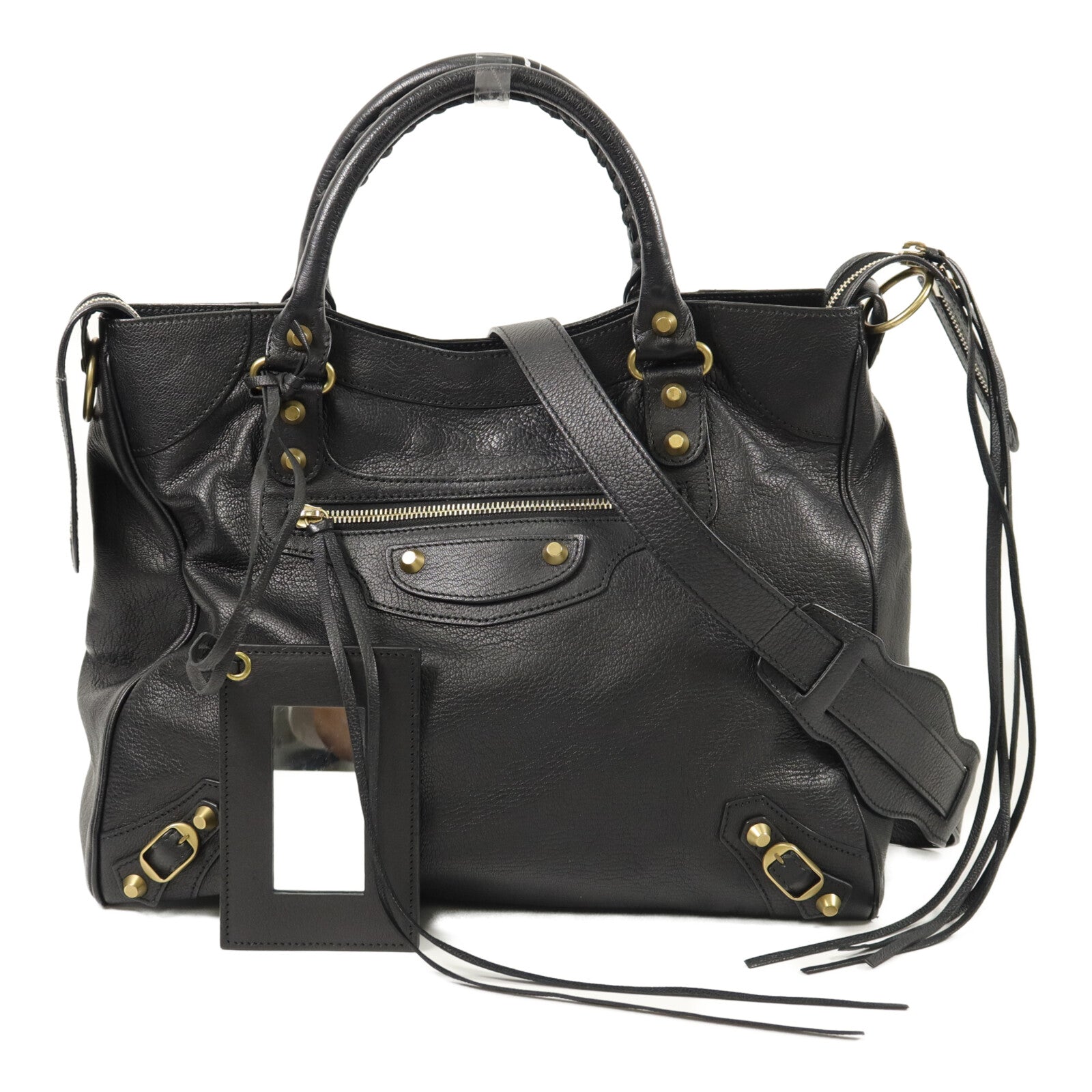 BALENCIAGA 牛皮皮革Velo手挽肩背兩用袋