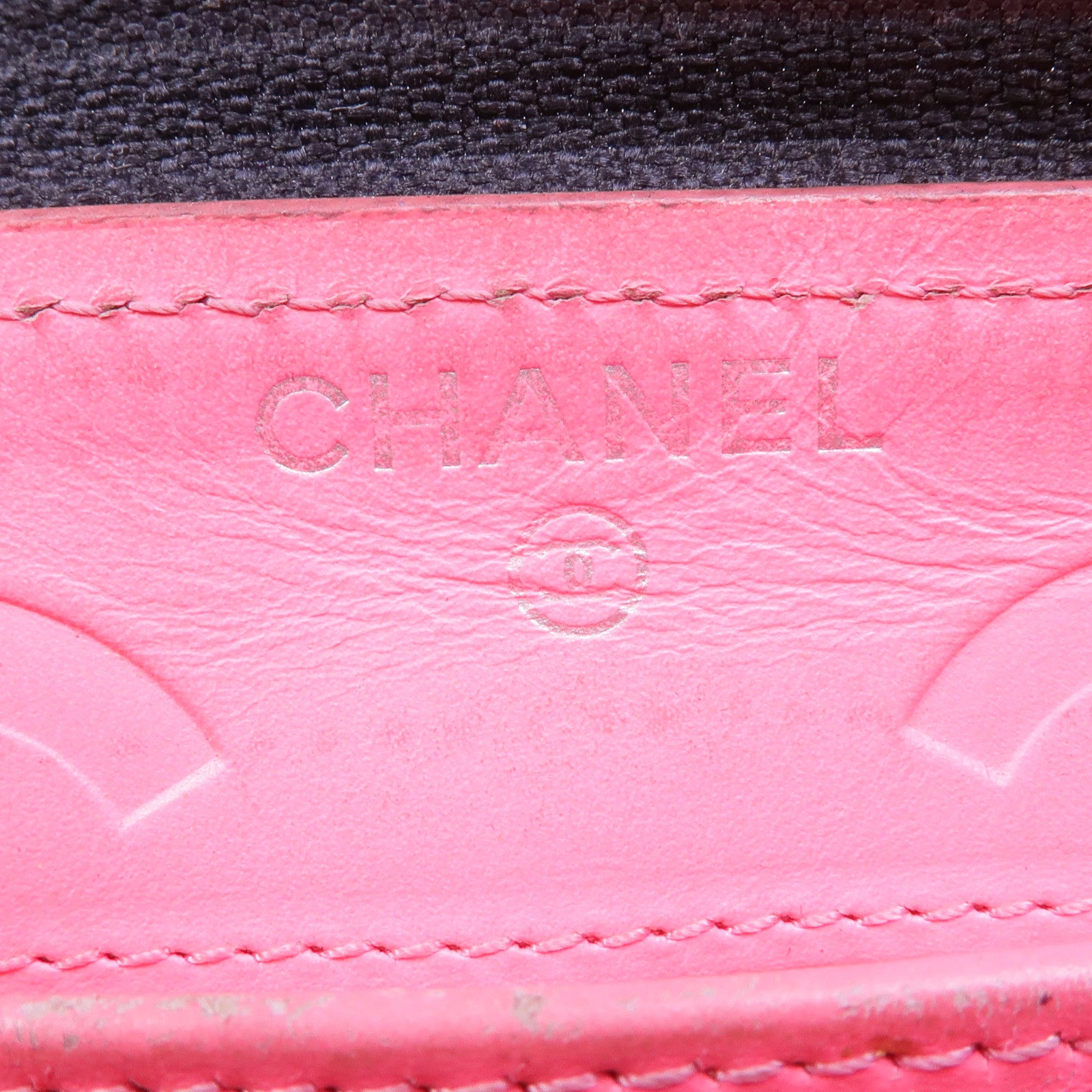 CHANEL 牛皮皮革Cambon Long Wallet銀扣長錢包