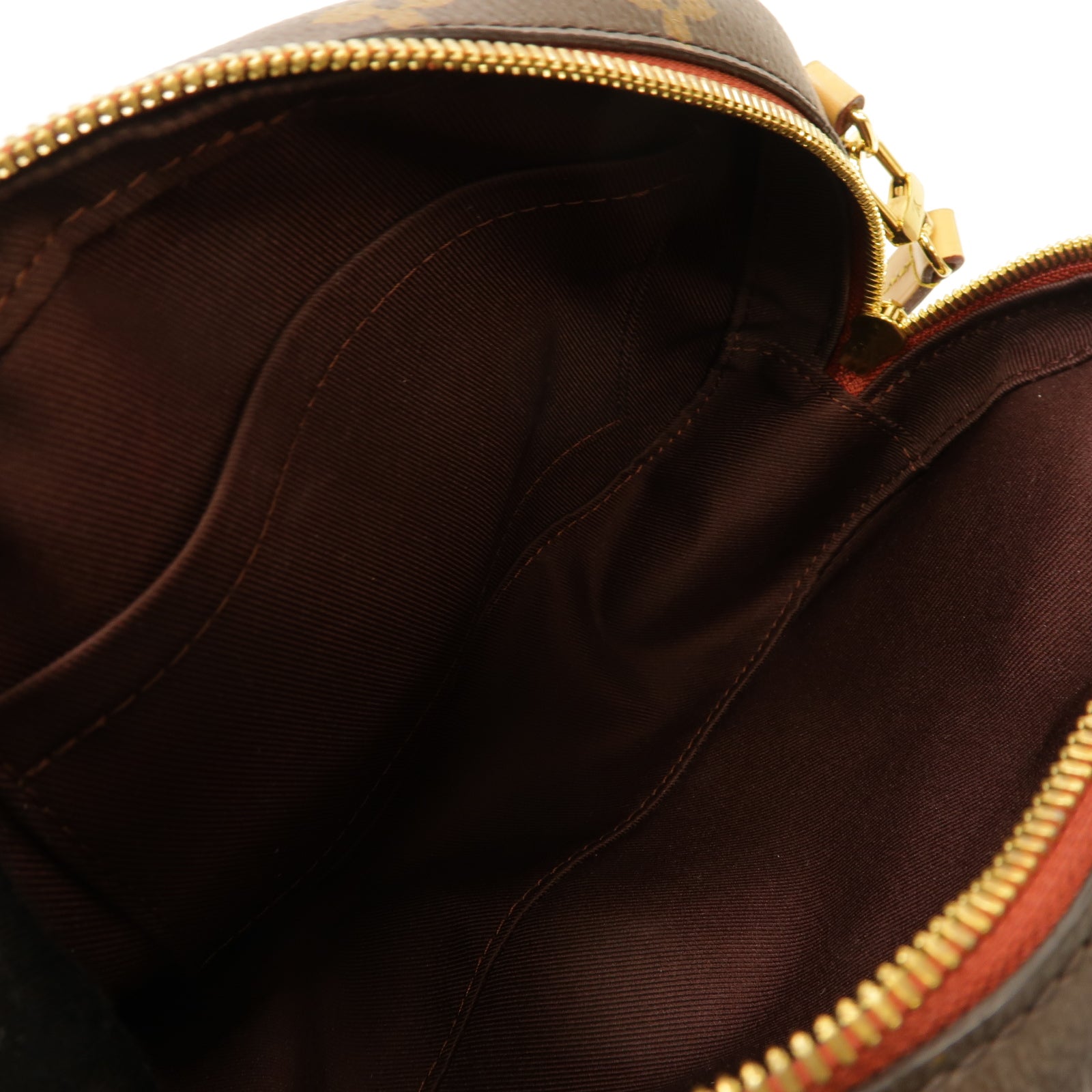 LOUIS VUITTON Monogram Deauville Mini Shoulder Bag金扣肩背袋啡色