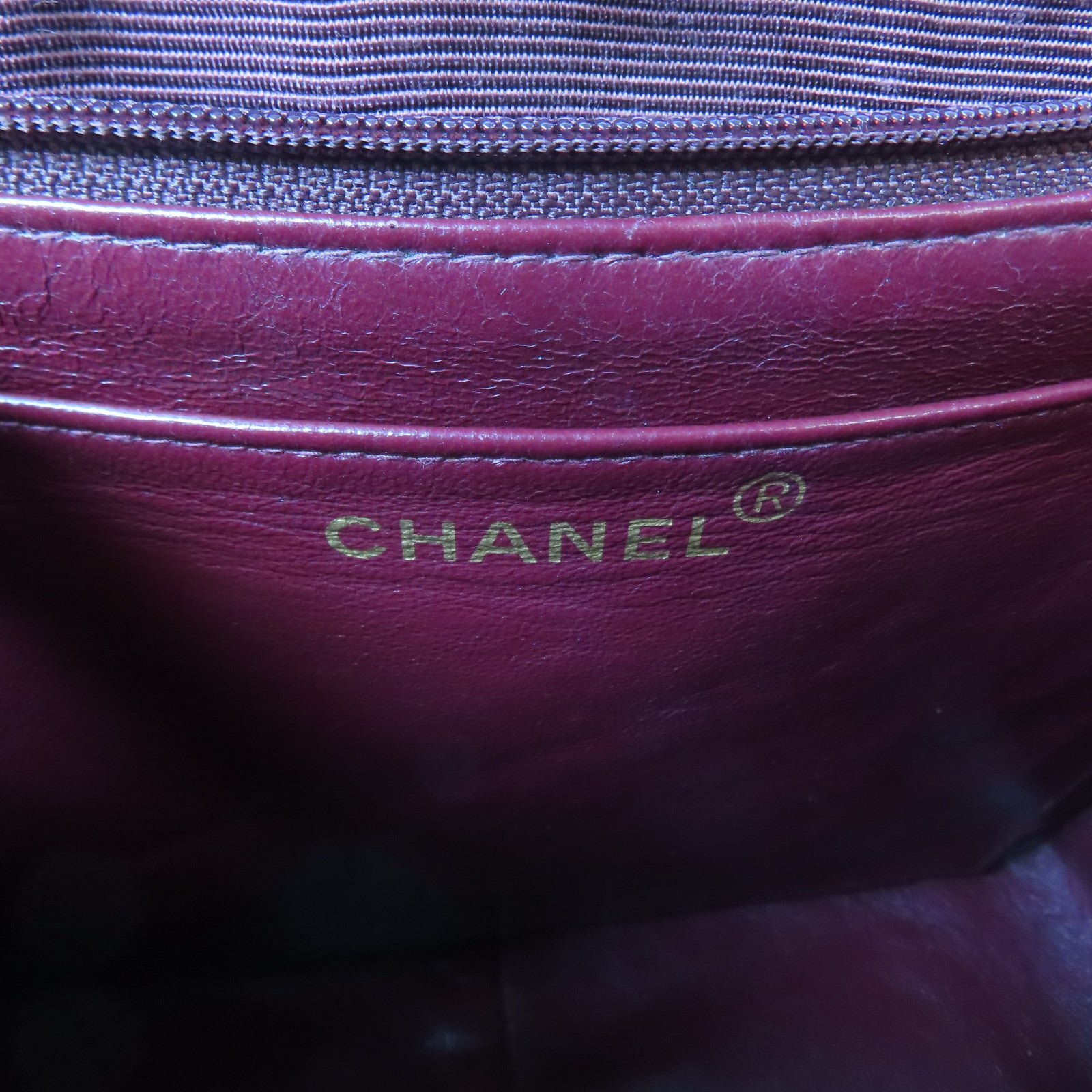 CHANEL 菱格牛皮皮革Vintage Chain Shoulder Bag金扣鏈帶肩背袋黑色