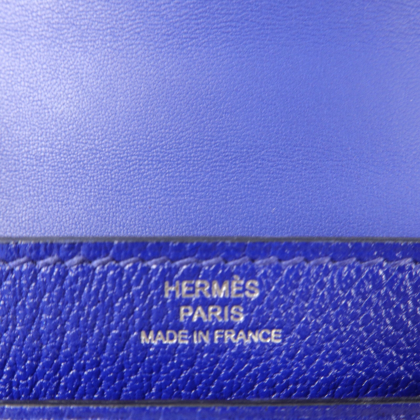HERMES Chevre皮革Mini Verrou肩背包Bleu Electrique