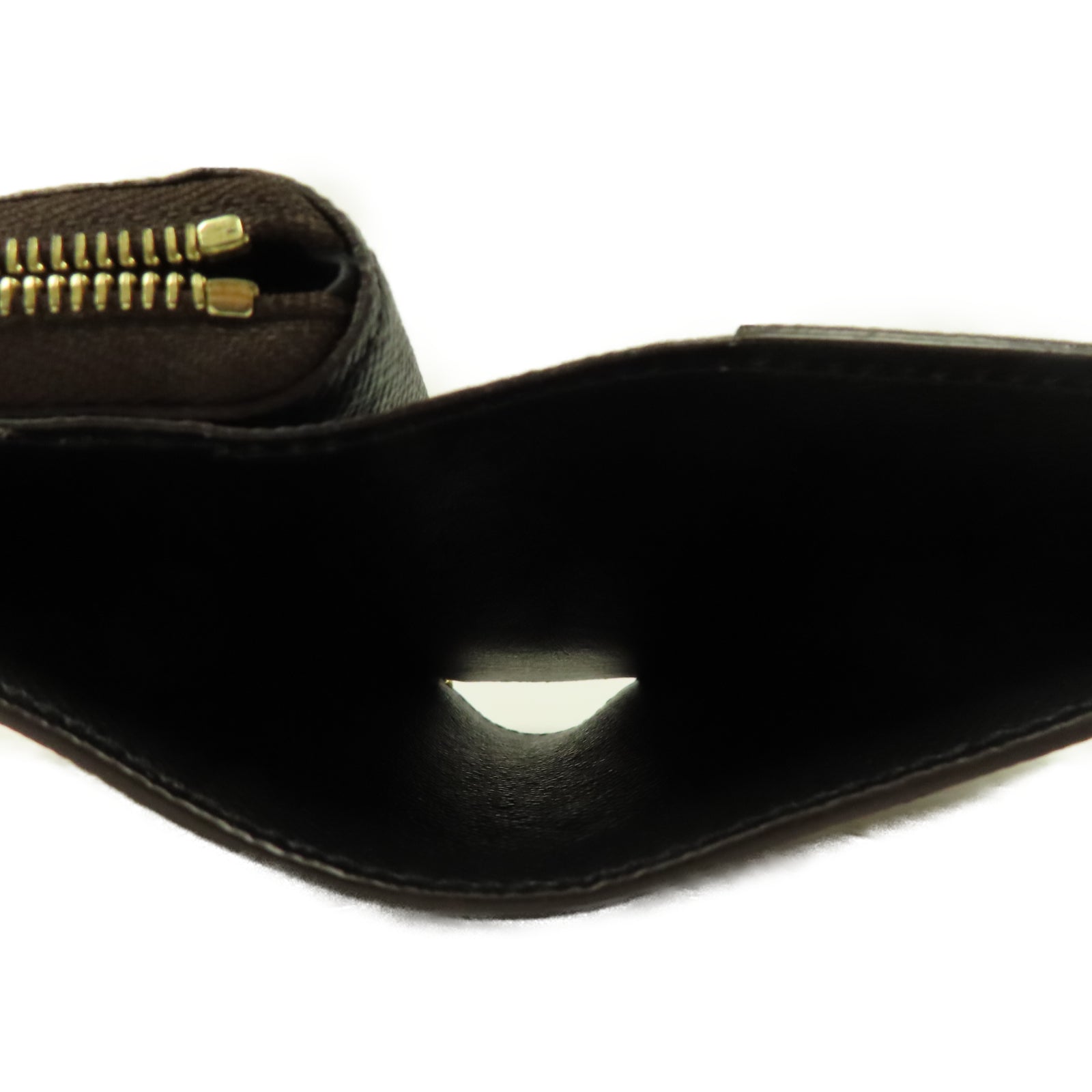 LOUIS VUITTON Monogram/Monogram Reverse Lou Wallet金扣錢包啡色