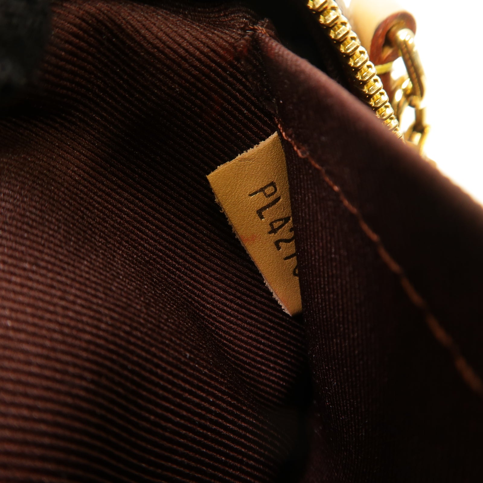 LOUIS VUITTON Monogram Deauville Mini Shoulder Bag金扣肩背袋啡色