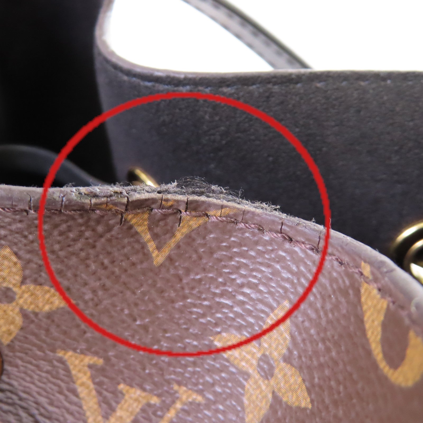 LOUIS VUITTON Monogram Neonoe MM Shoulder Bag金扣肩背袋啡色/黑色