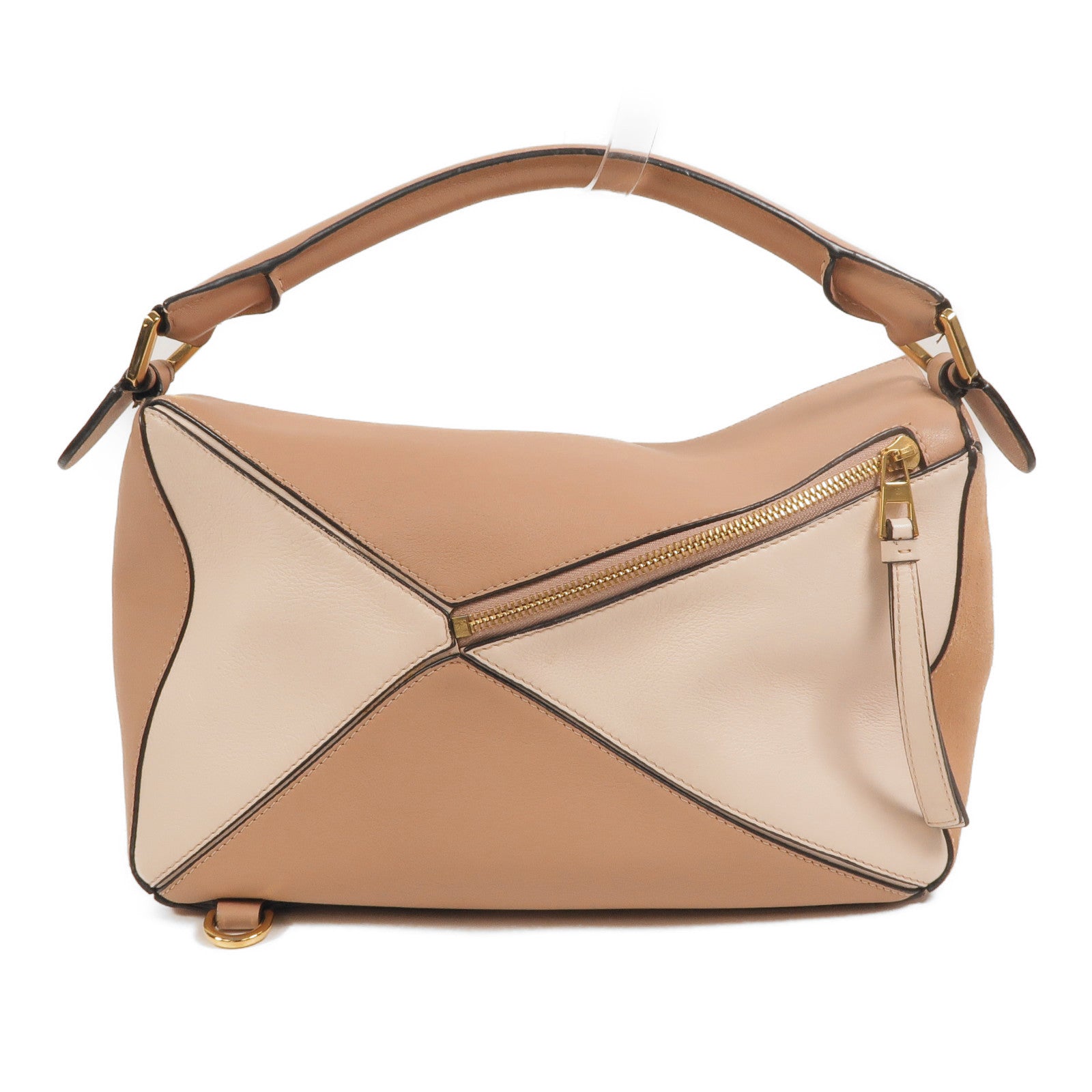 LOEWE 牛皮/麂皮皮革Puzzle Medium手挽肩背兩用袋