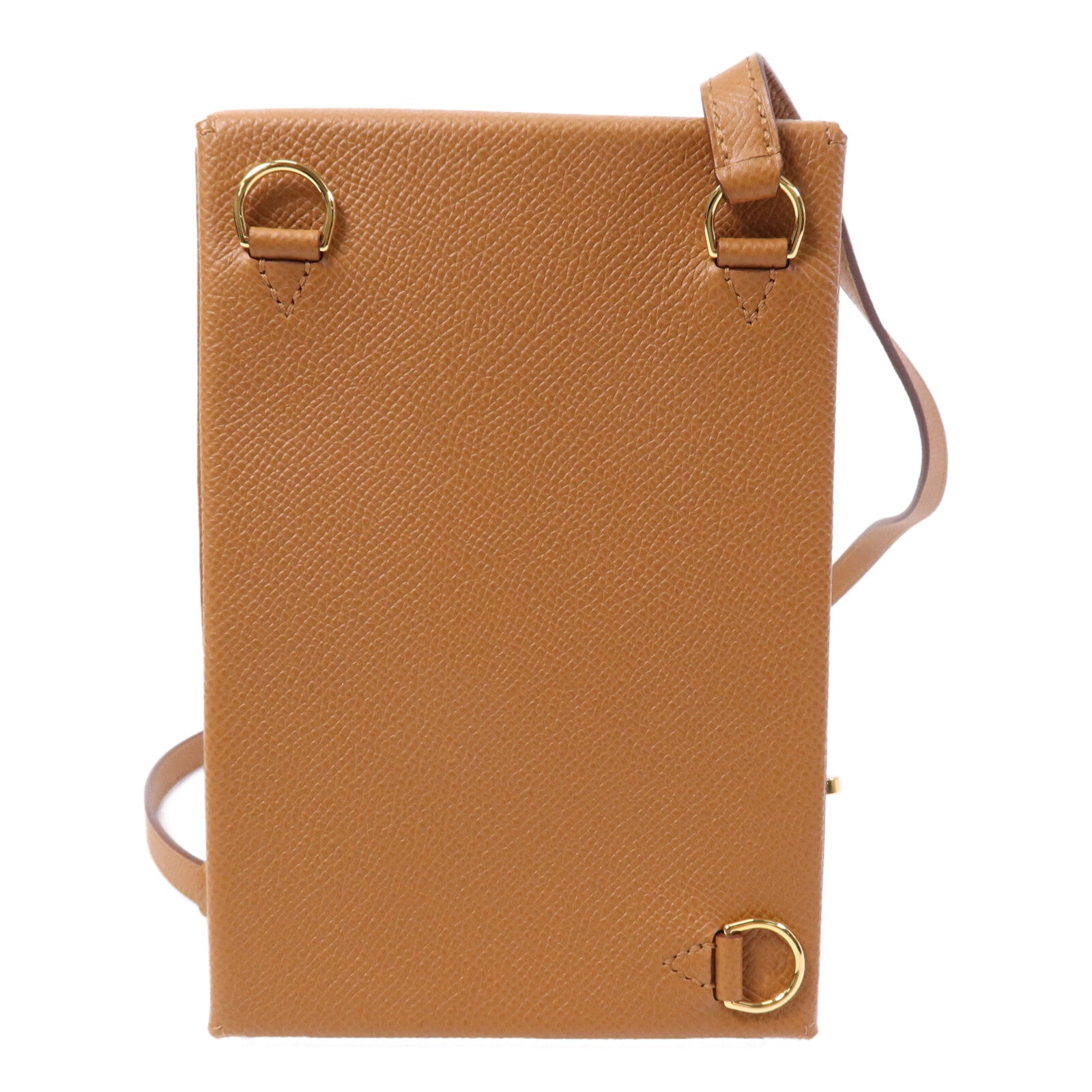 HERMES Epsom皮革Pochette Kelly Multipocket金扣肩背袋