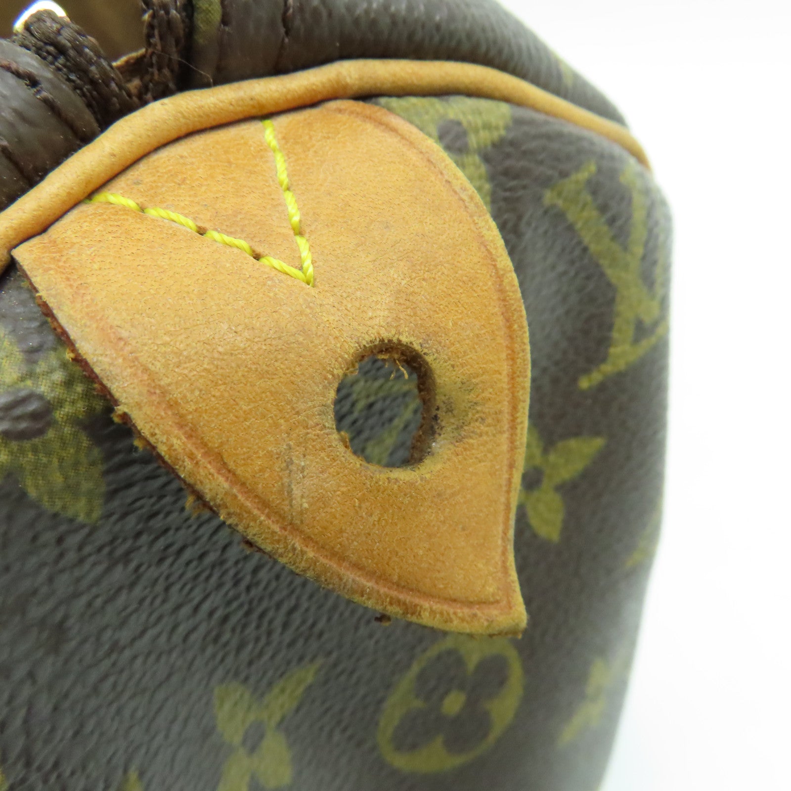 LOUIS VUITTON Monogram Speedy 30金扣手挽袋啡色