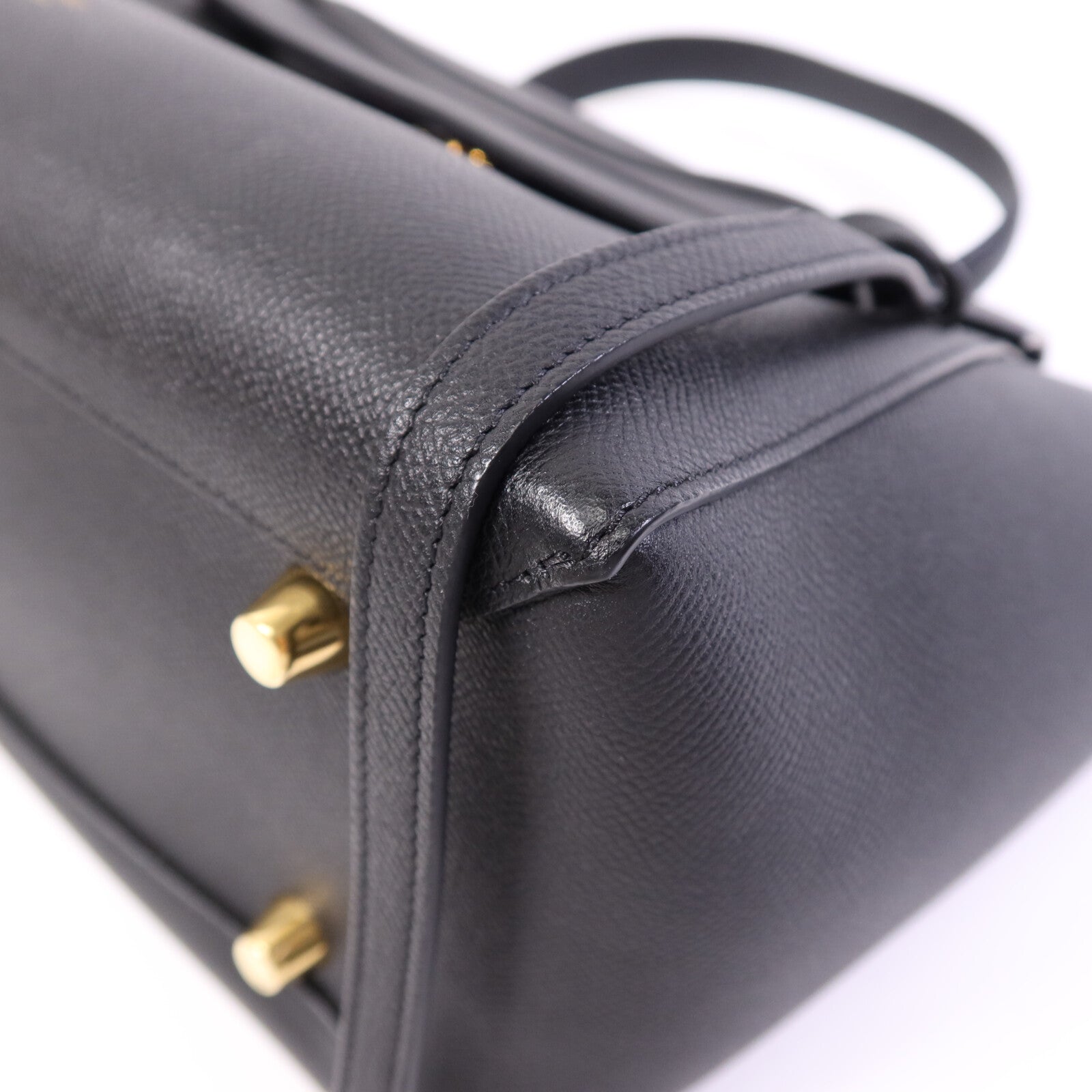 CELINE 牛皮皮革Mini Belt Bag金扣手挽肩背兩用袋