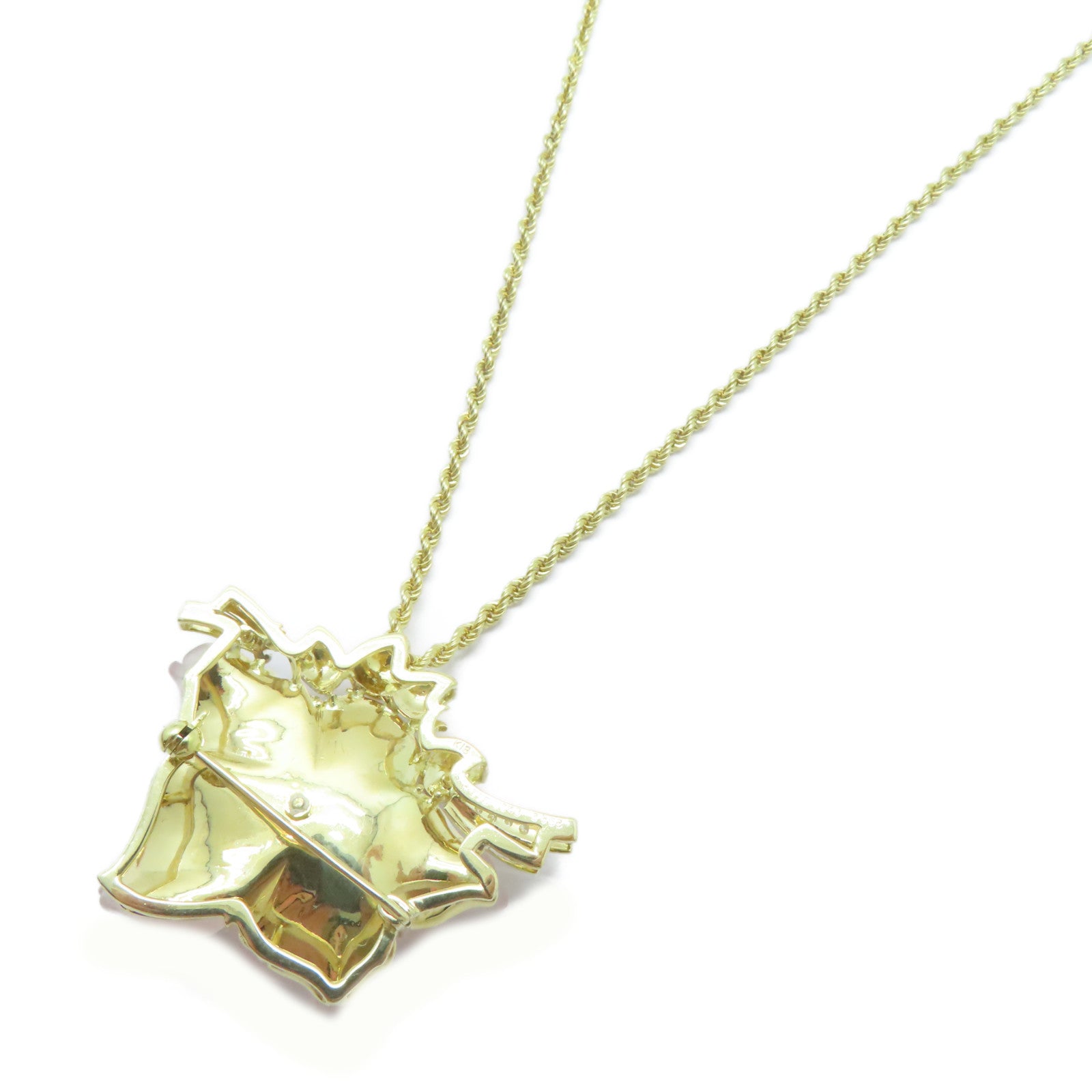 JEWELRY 18K黃金Necklace 30.68ct Quartz/0.55ct紅寶石項鍊