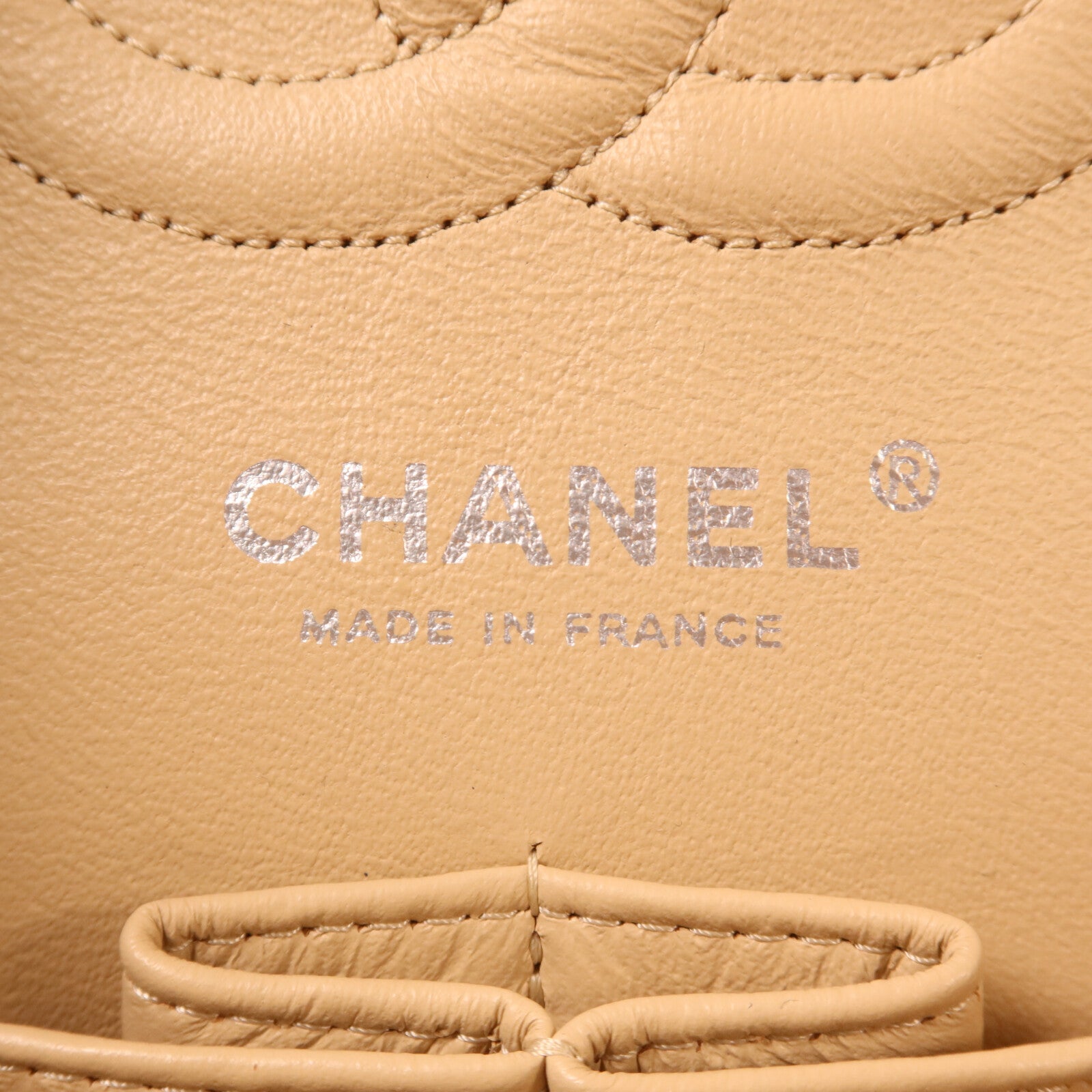 CHANEL 牛皮皮革Classic 25銀扣鏈帶肩背袋
