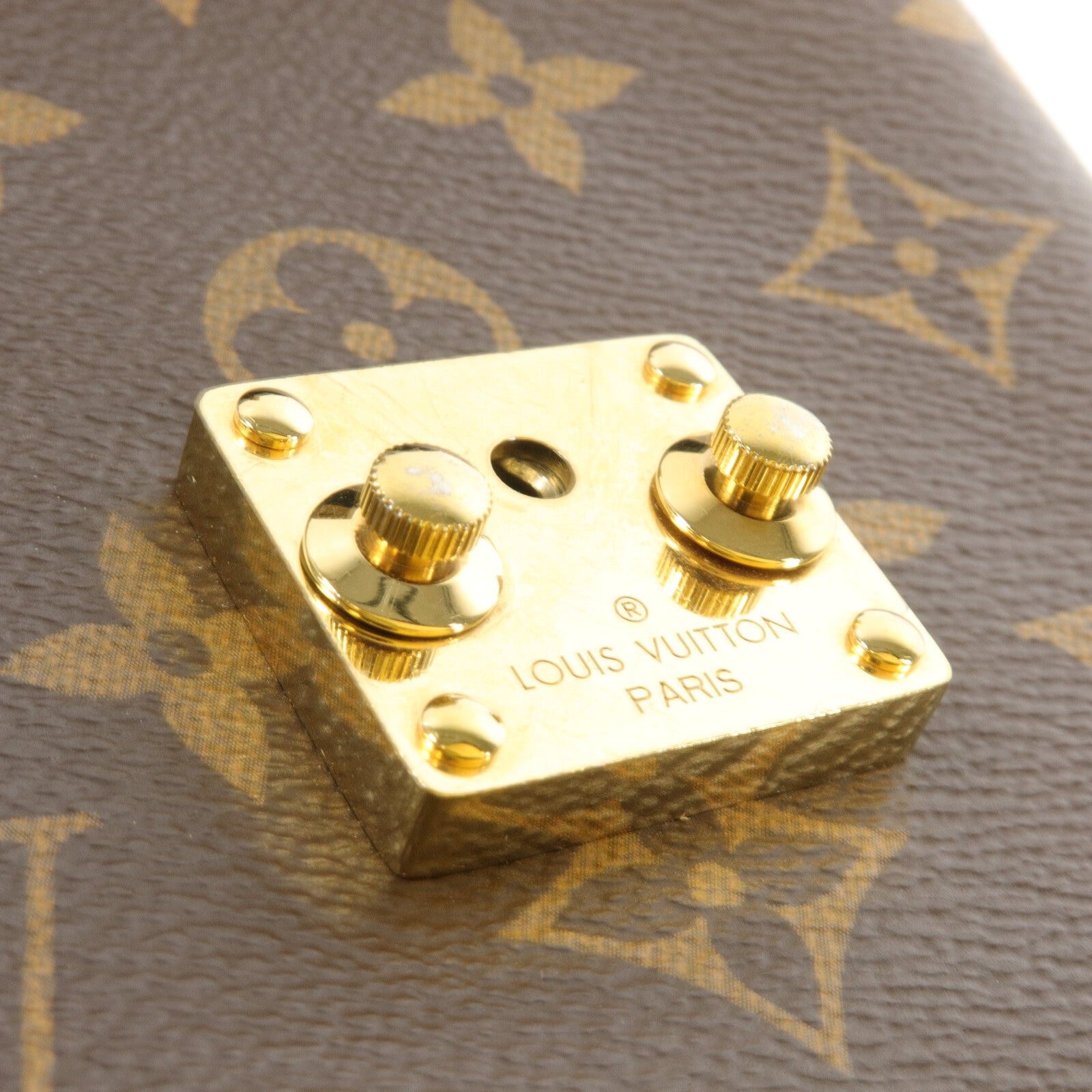 LOUIS VUITTON Monogram/Monogram Reverse Camera Box鏈帶手挽肩背兩用袋
