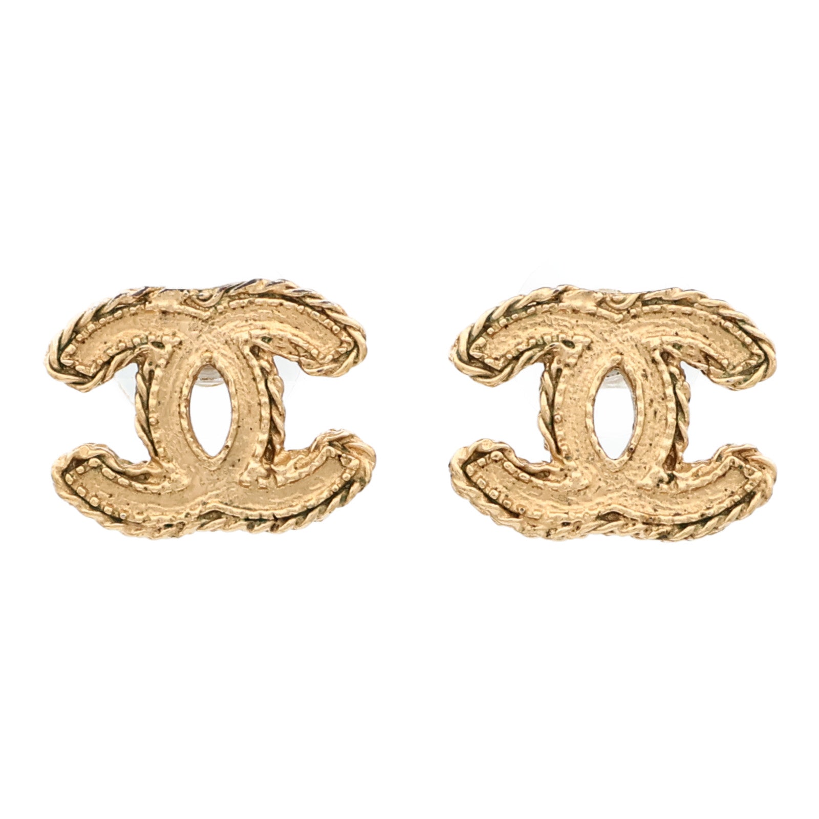 CHANEL 金屬CC Logo Earrings耳環