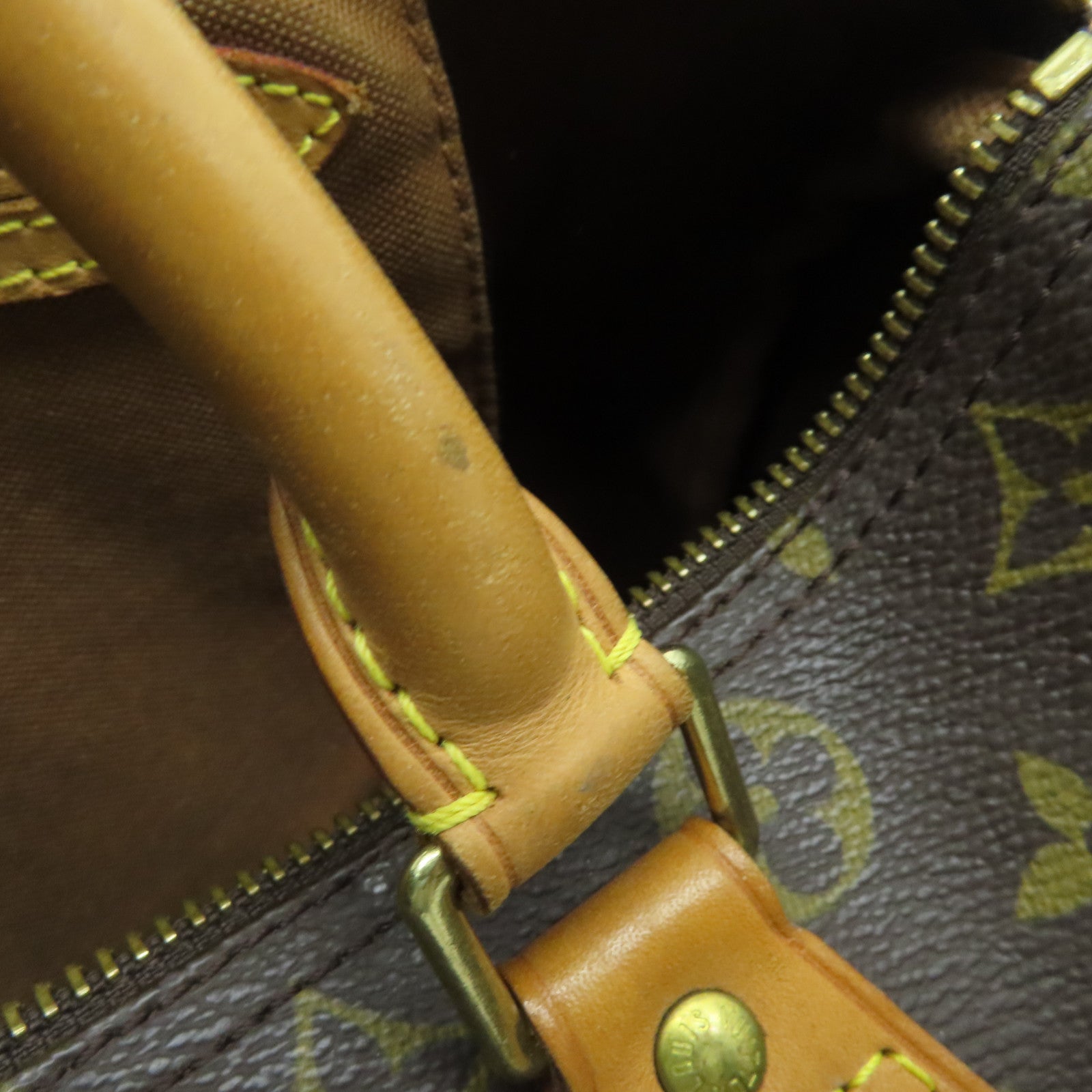 LOUIS VUITTON Monogram Speedy 30金扣手挽袋啡色