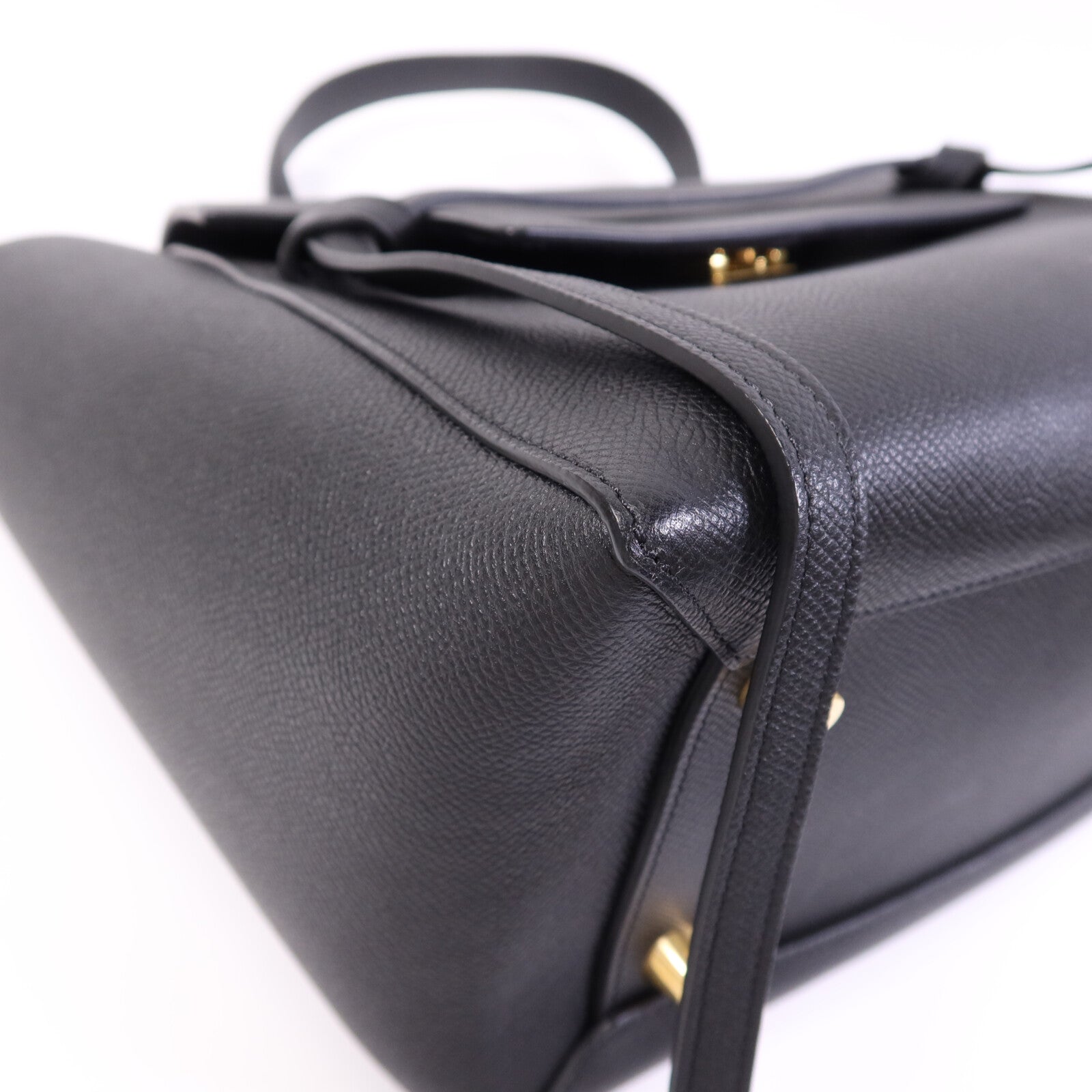 CELINE 牛皮皮革Mini Belt Bag金扣手挽肩背兩用袋