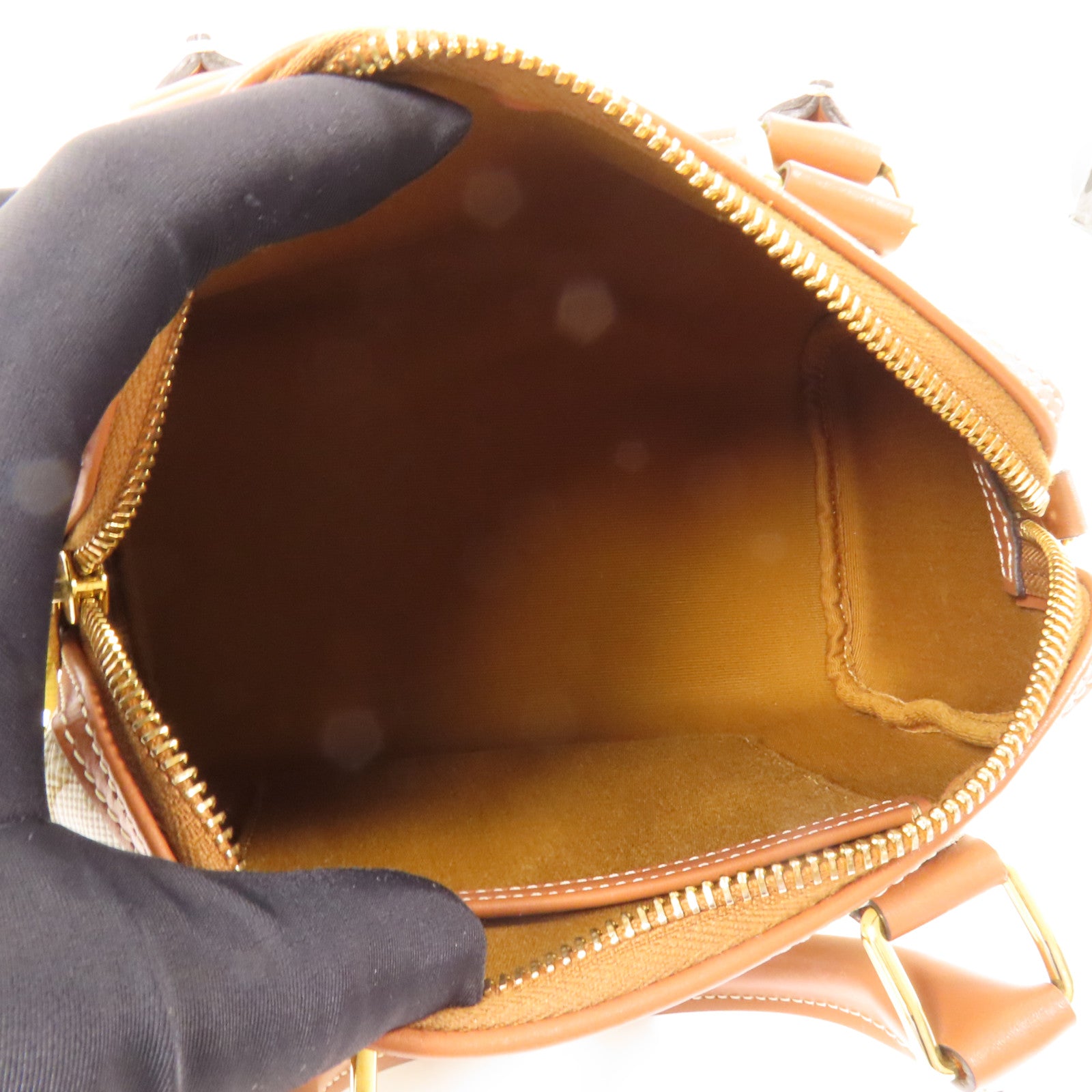 CELINE 塗層帆布Small Boston金扣手挽肩背兩用袋