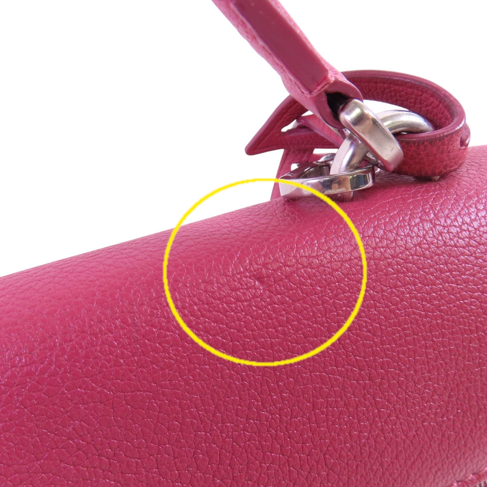 LOUIS VUITTON LV SHW My Lockme Handbag Shoulder Bag Calfskin Leather M51490