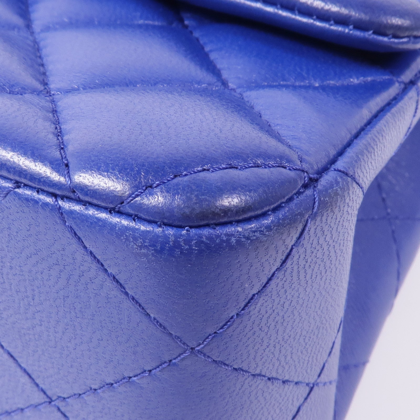 CHANEL 羊皮皮革Mini Classic 20銀扣鏈帶肩背袋