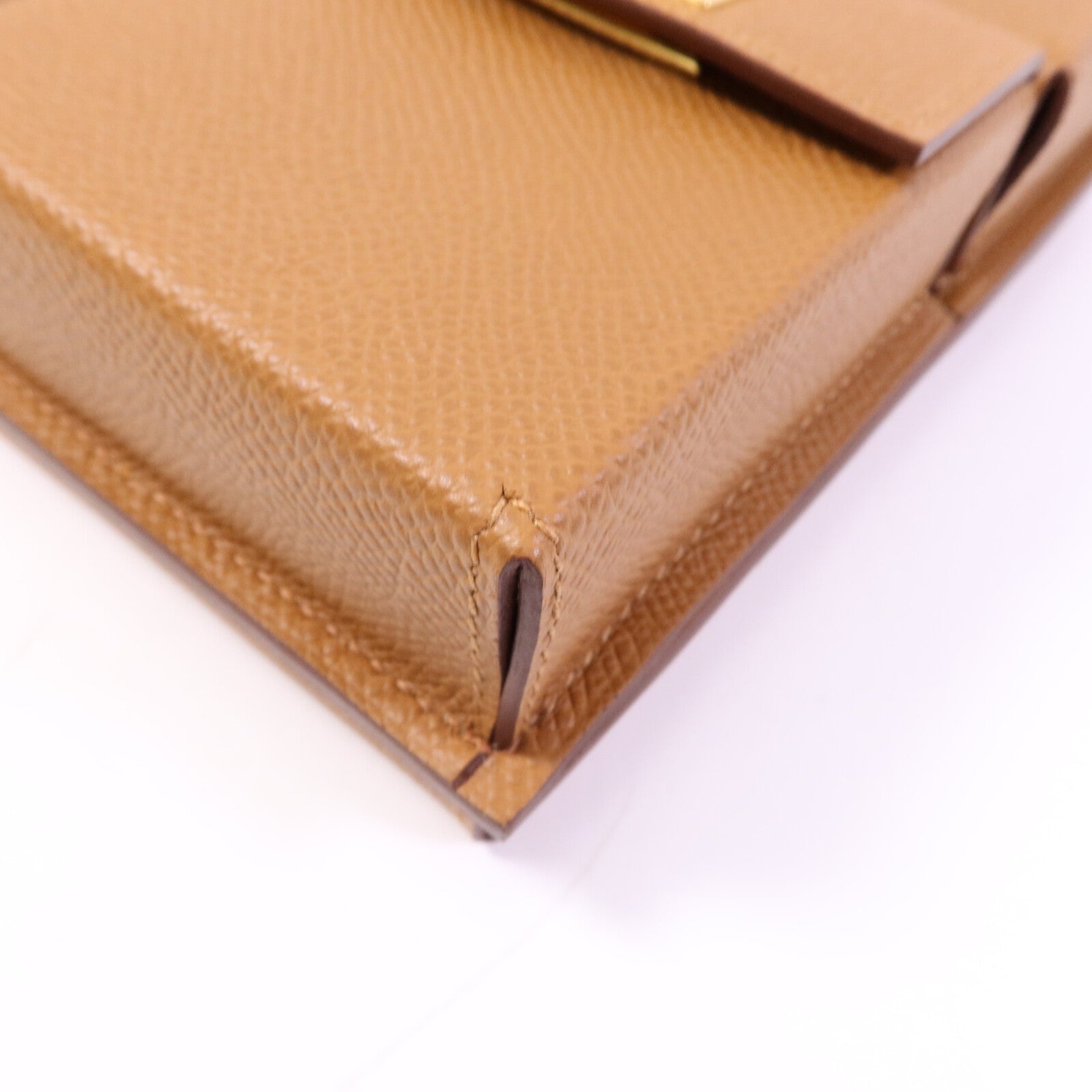 HERMES Epsom皮革Pochette Kelly Multipocket金扣肩背袋